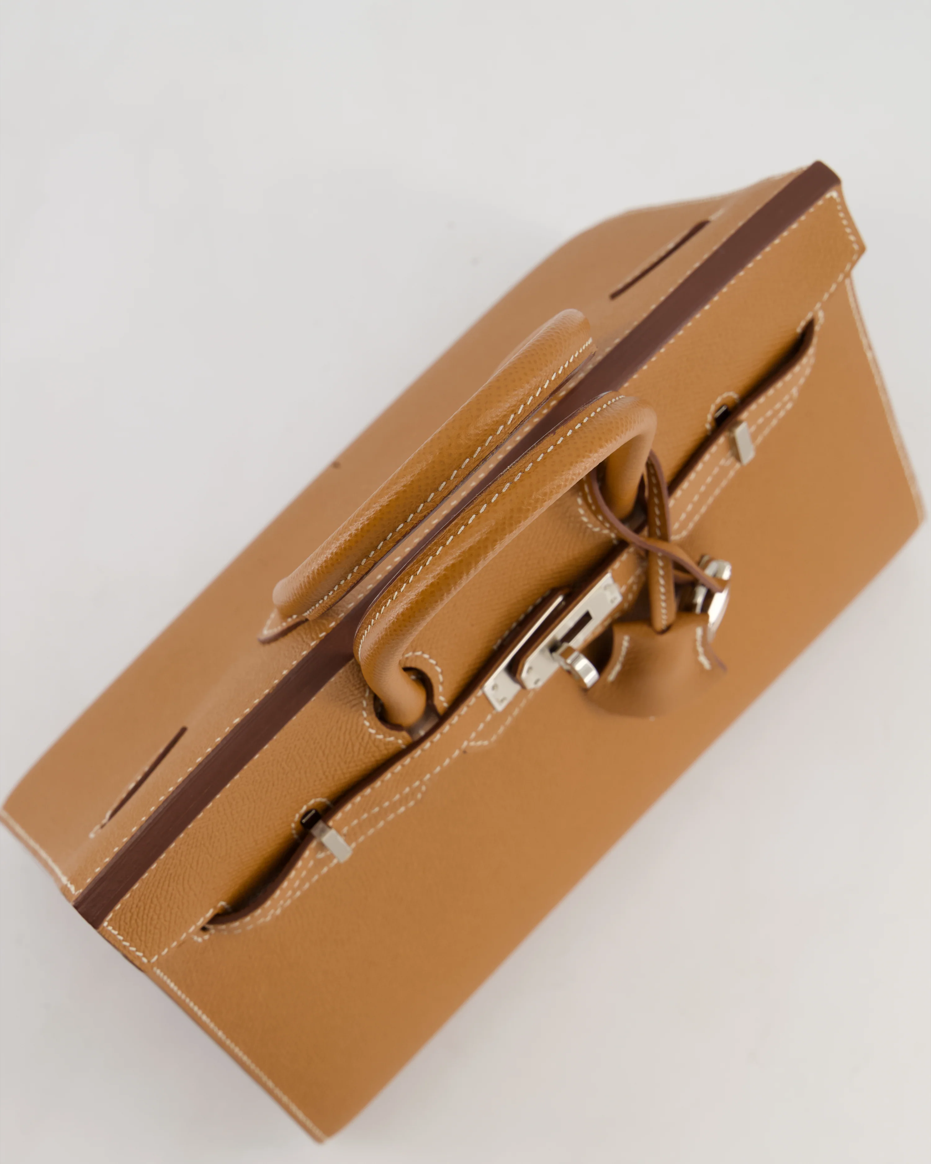 *RARE* Hermès Birkin 25 Sellier Bag in Gold Epsom Leather with Palladium Hardware - Image 16