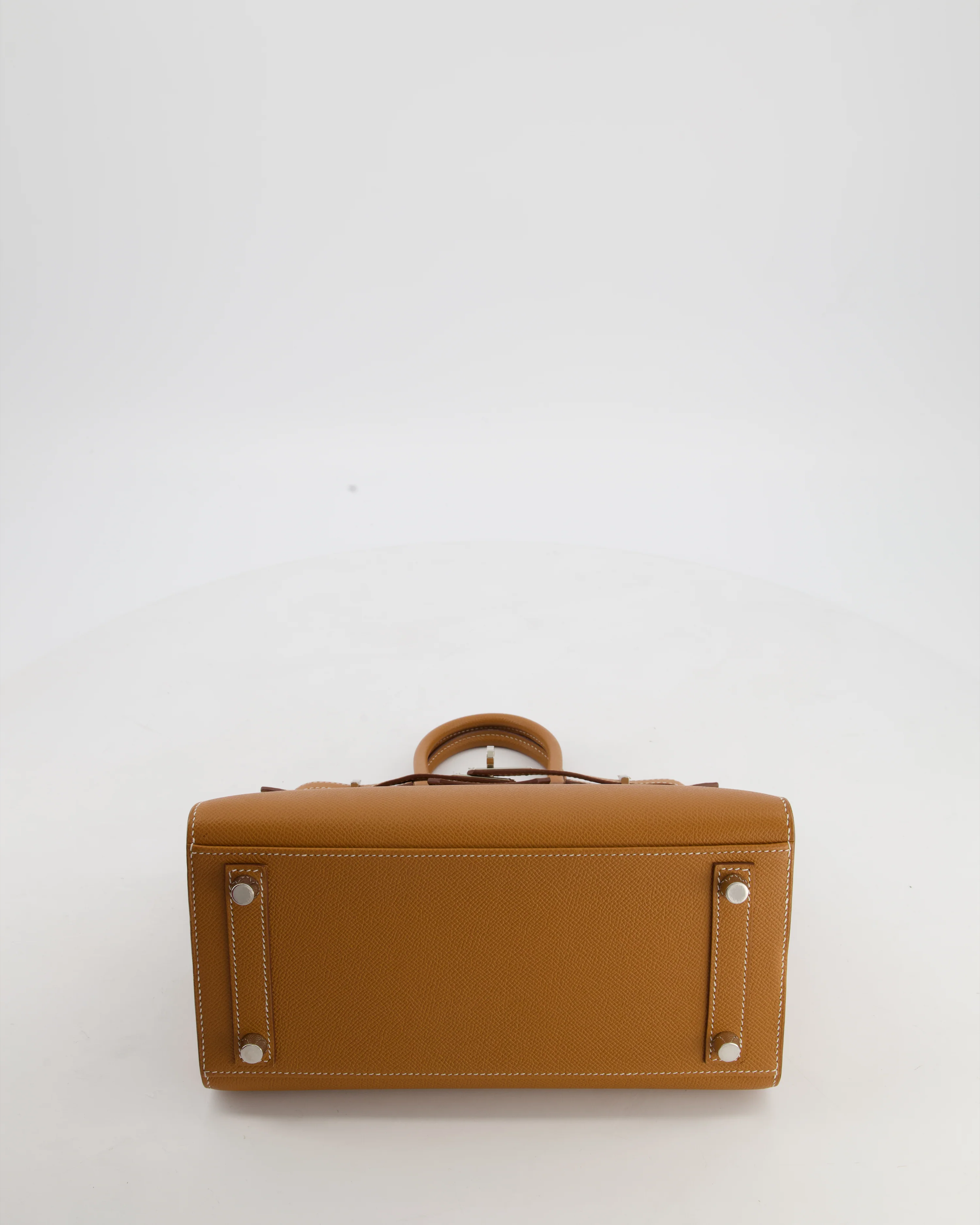 *RARE* Hermès Birkin 25 Sellier Bag in Gold Epsom Leather with Palladium Hardware - Image 19