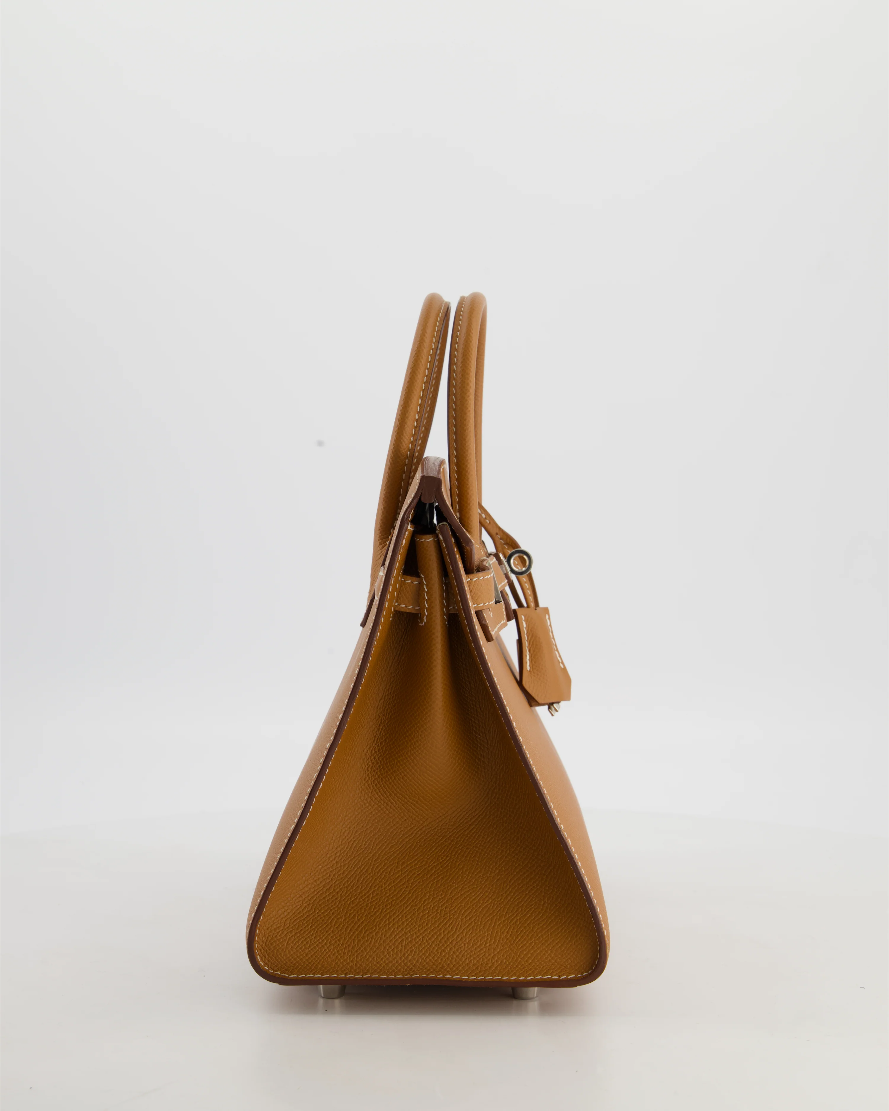 *RARE* Hermès Birkin 25 Sellier Bag in Gold Epsom Leather with Palladium Hardware - Image 4