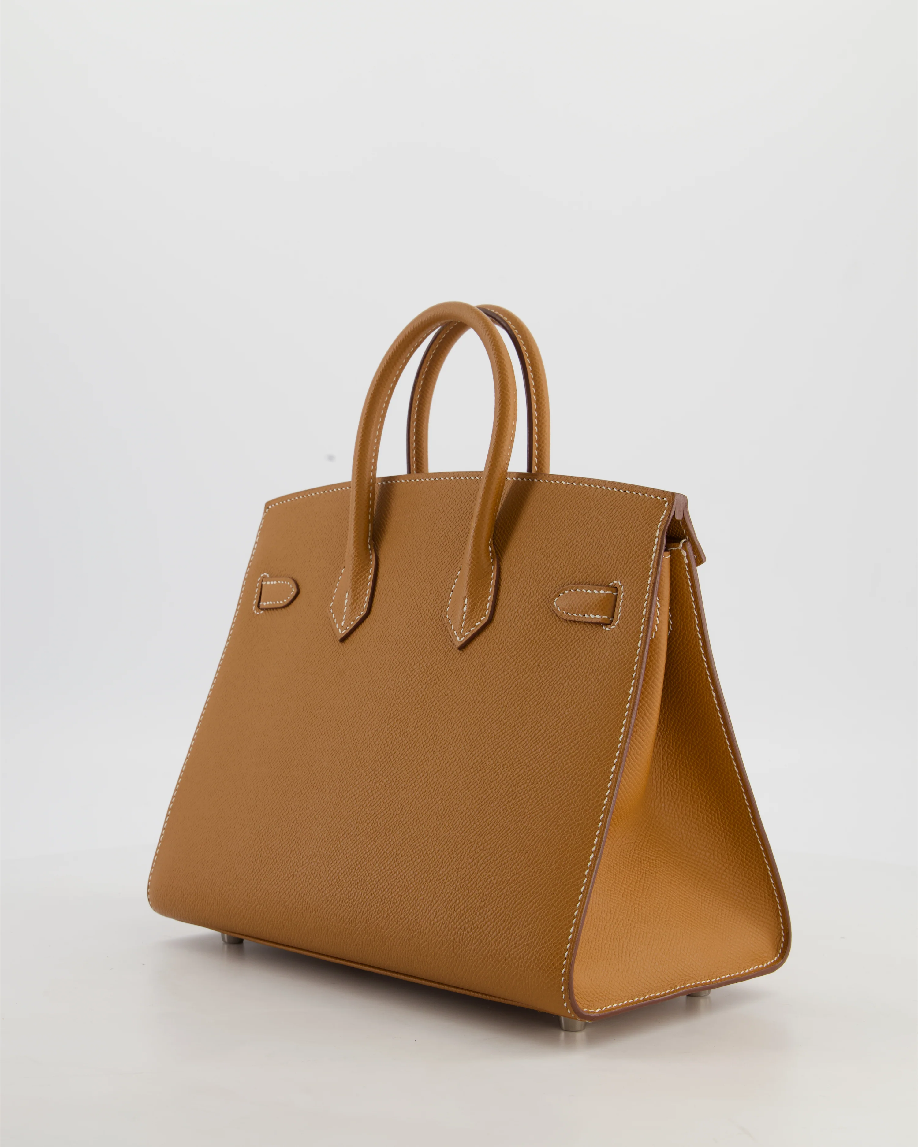 *RARE* Hermès Birkin 25 Sellier Bag in Gold Epsom Leather with Palladium Hardware - Image 5