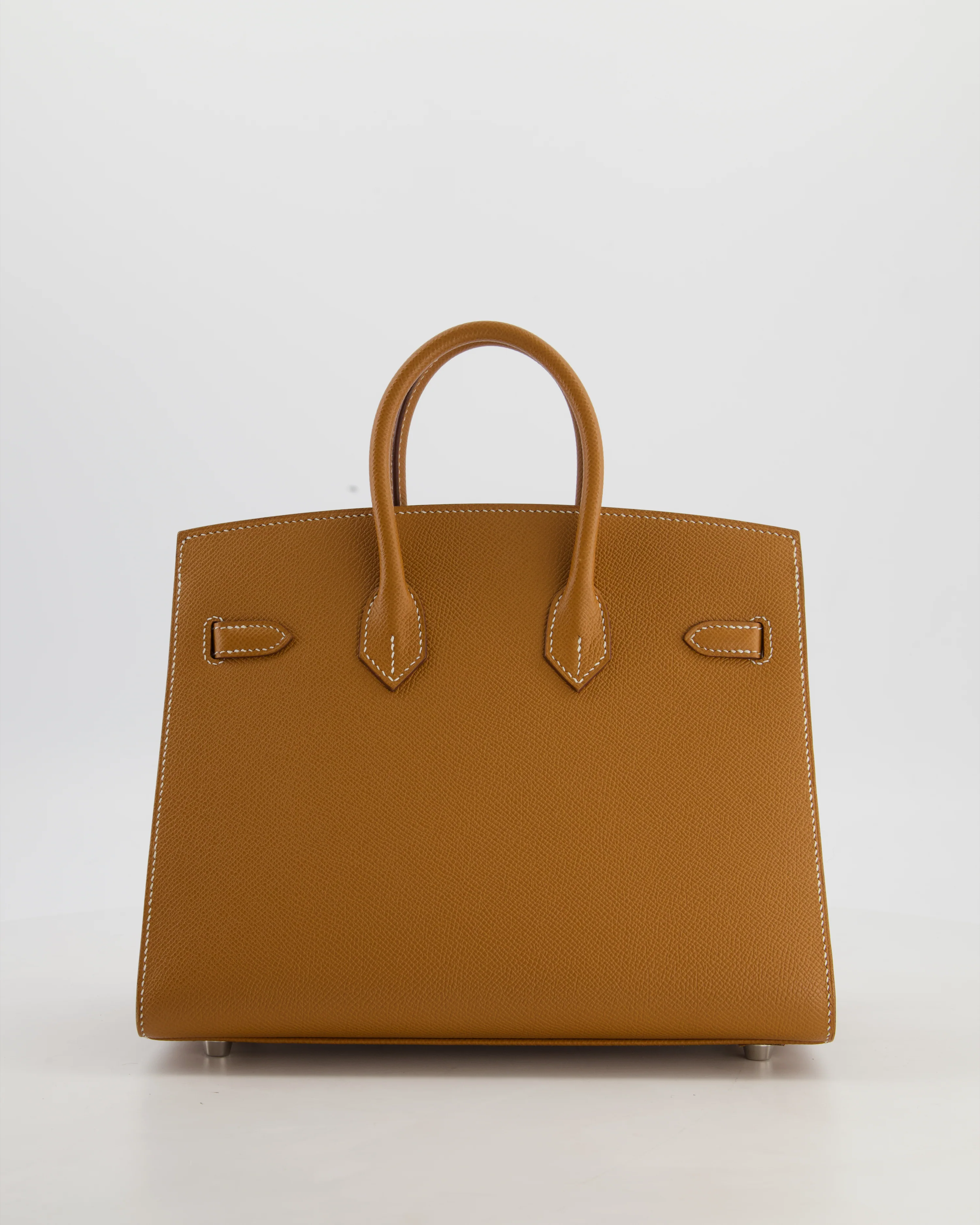 *RARE* Hermès Birkin 25 Sellier Bag in Gold Epsom Leather with Palladium Hardware - Image 6