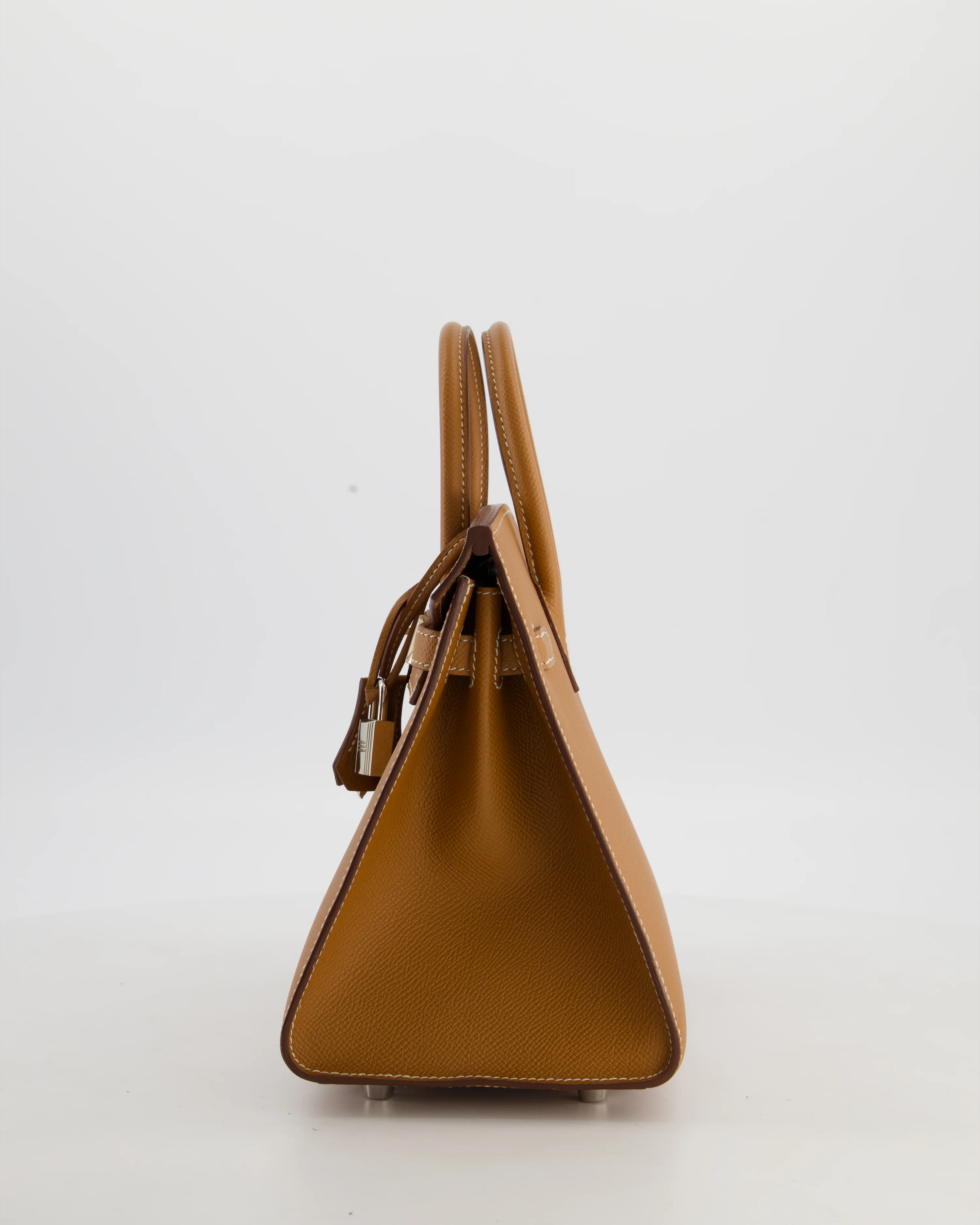*RARE* Hermès Birkin 25 Sellier Bag in Gold Epsom Leather with Palladium Hardware - Image 8