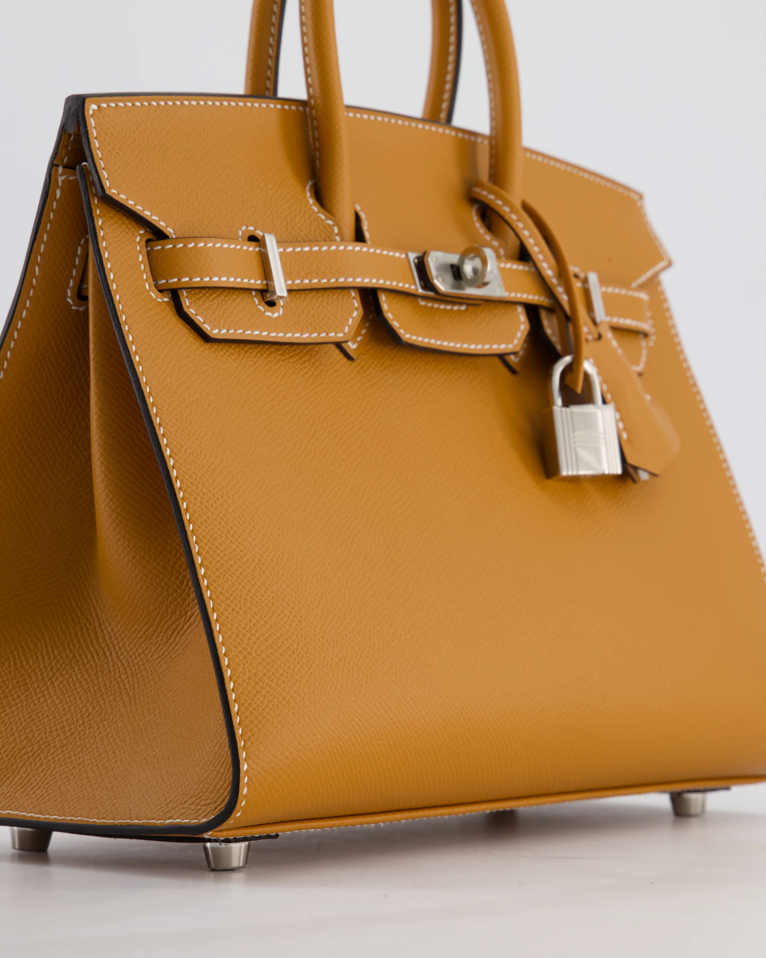 Hermès Birkin 25 Sellier Bag in Toffee Epsom Leather with Palladium Hardware - Image 10
