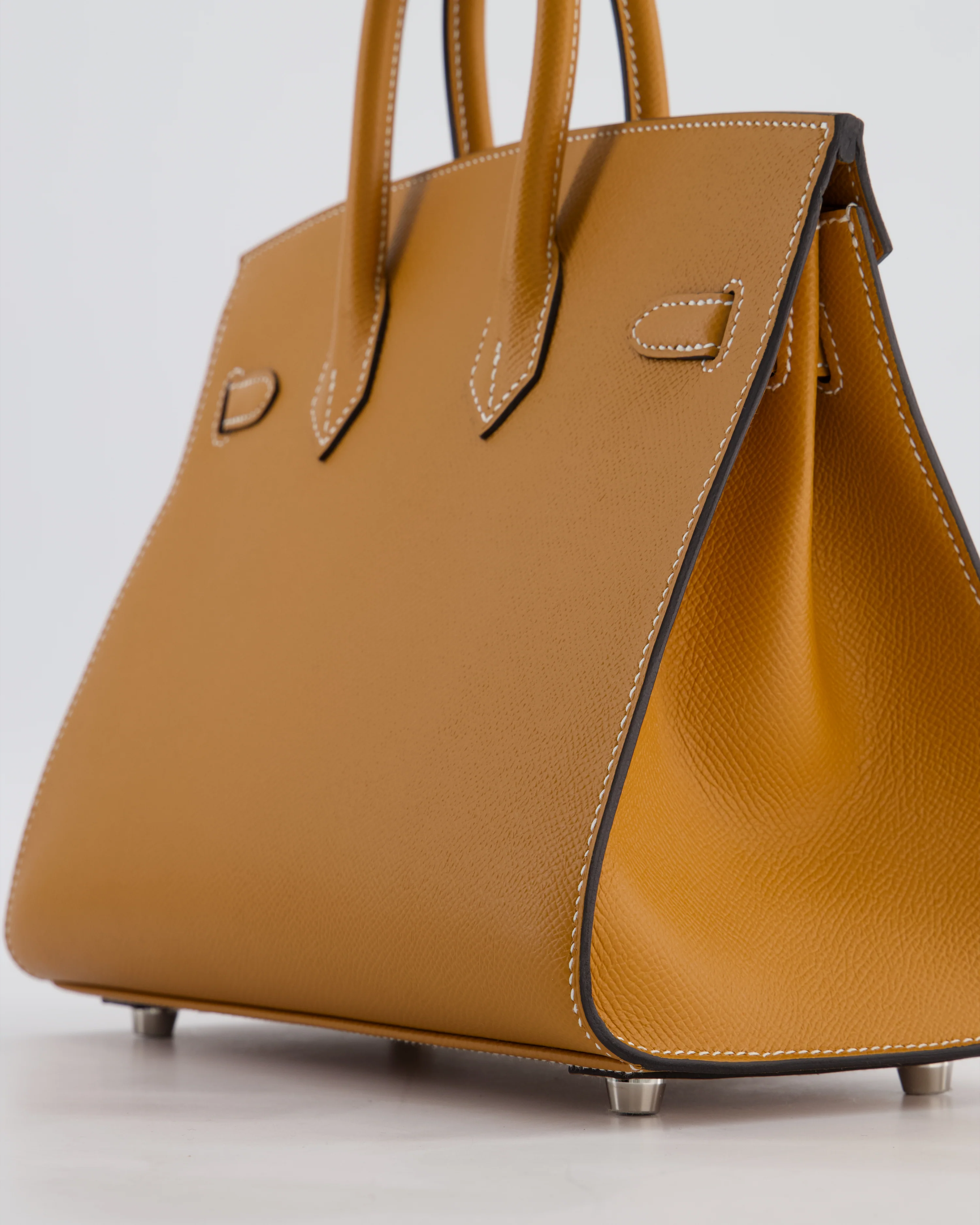 Hermès Birkin 25 Sellier Bag in Toffee Epsom Leather with Palladium Hardware - Image 12