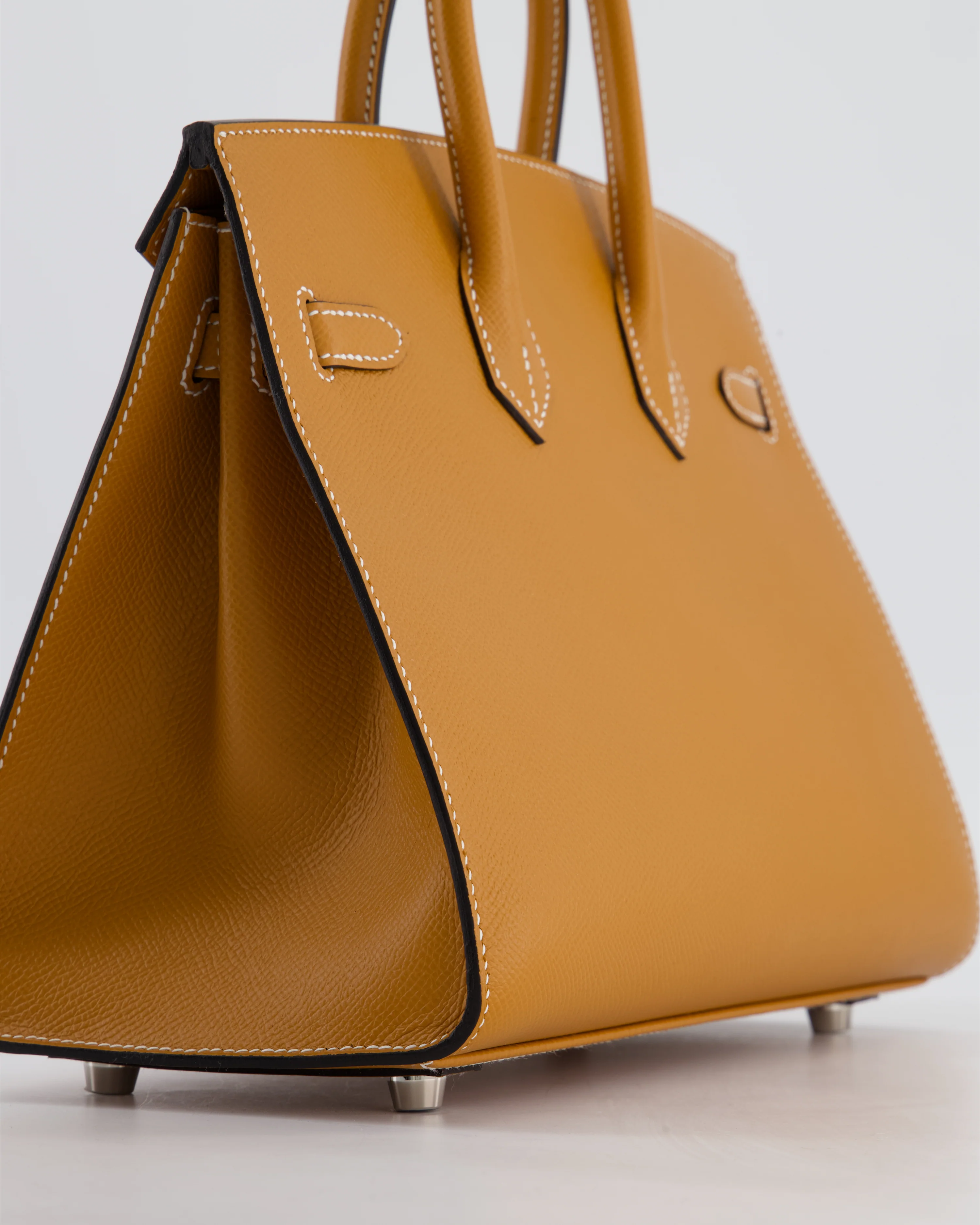 Hermès Birkin 25 Sellier Bag in Toffee Epsom Leather with Palladium Hardware - Image 13