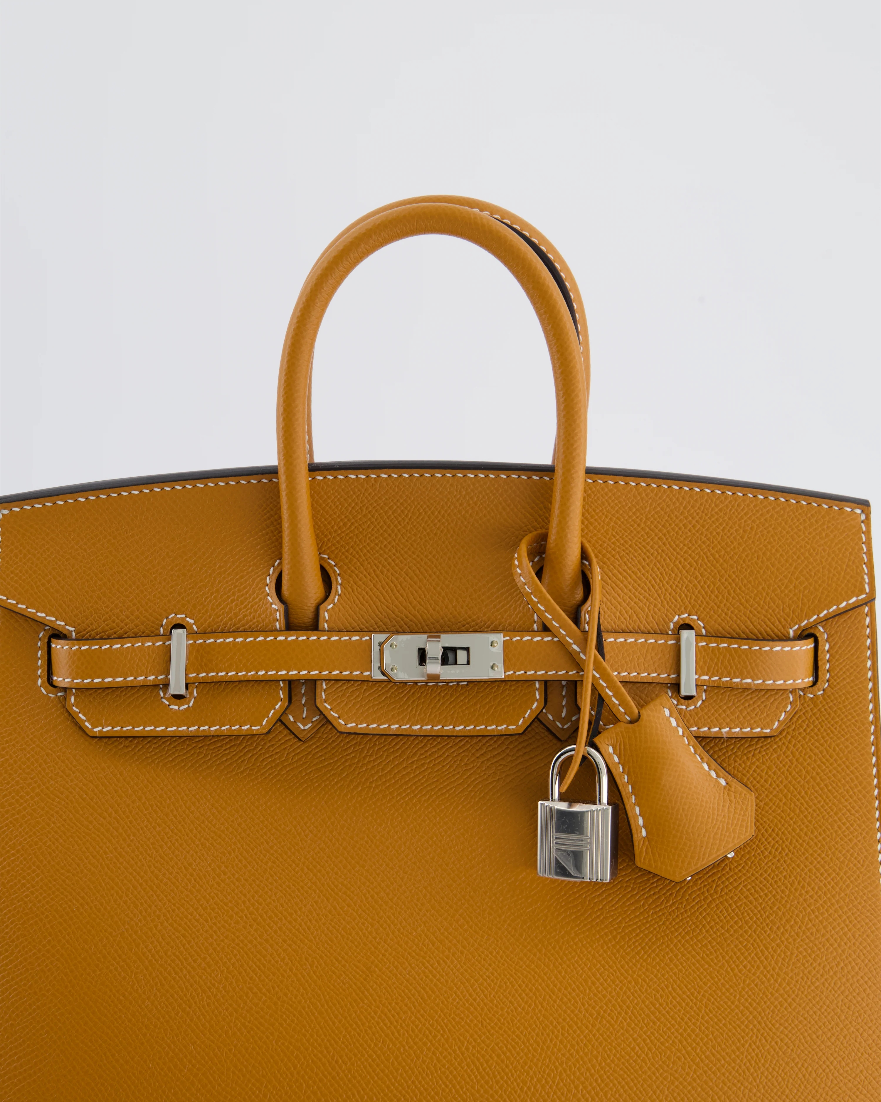 Hermès Birkin 25 Sellier Bag in Toffee Epsom Leather with Palladium Hardware - Image 14