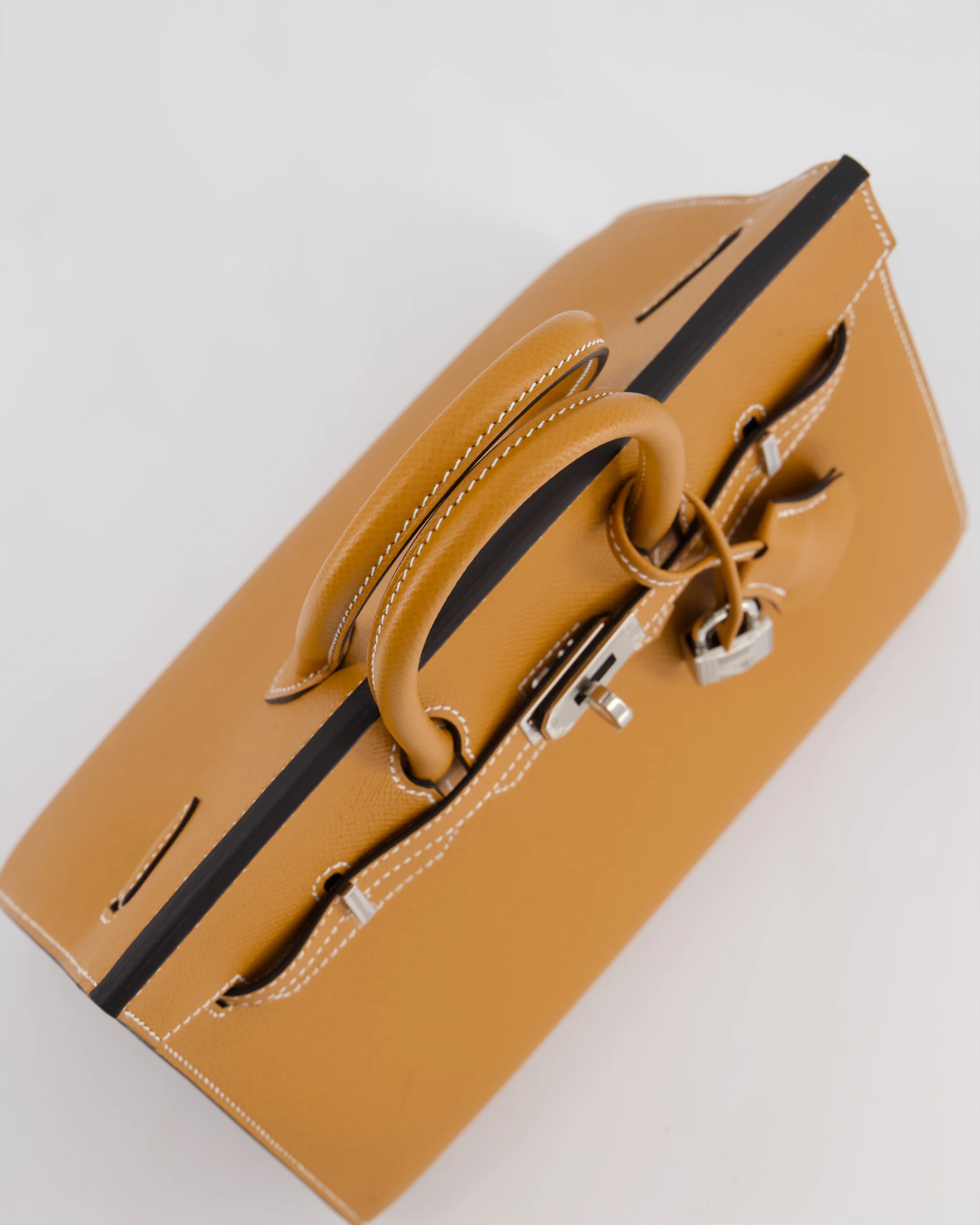 Hermès Birkin 25 Sellier Bag in Toffee Epsom Leather with Palladium Hardware - Image 16