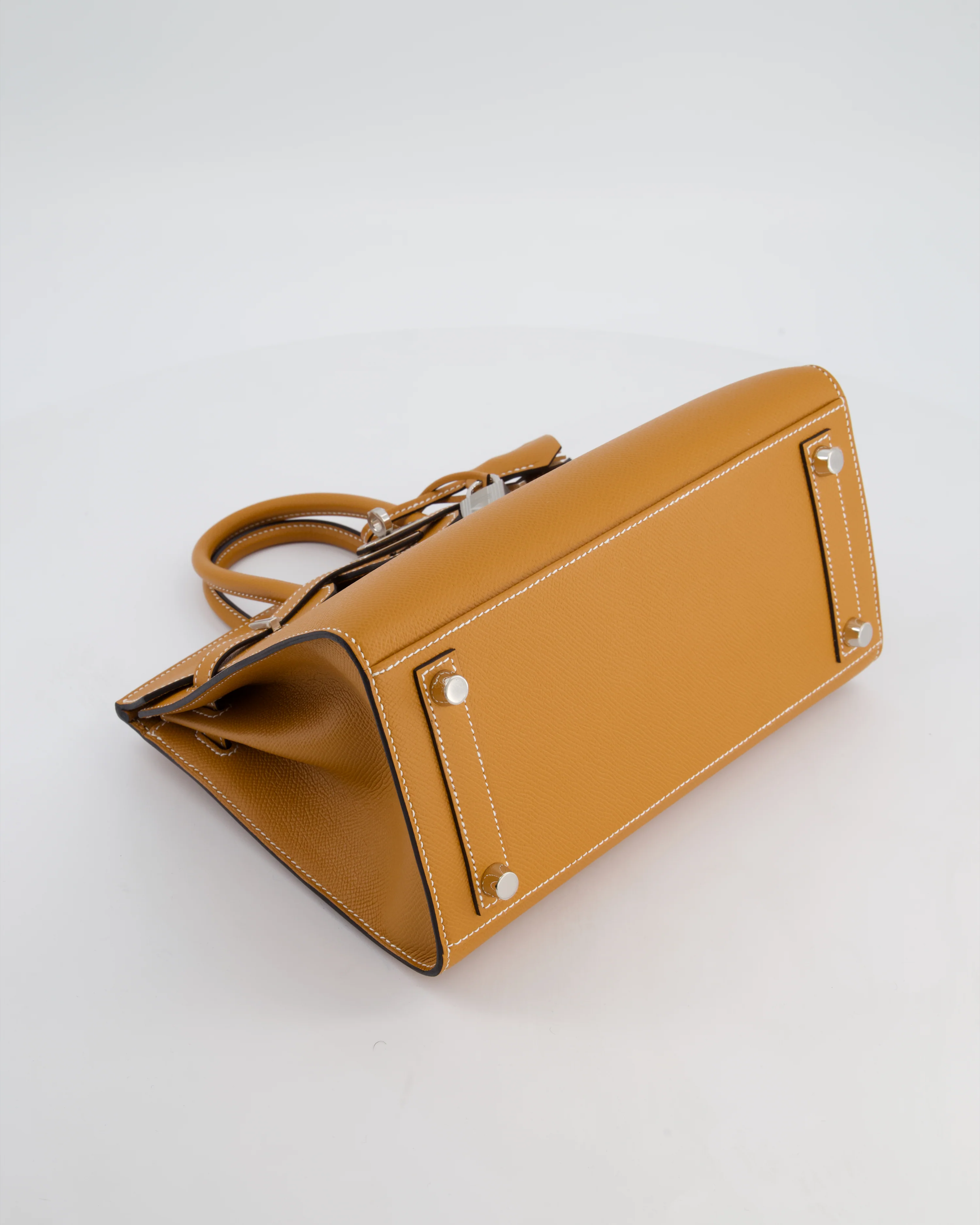 Hermès Birkin 25 Sellier Bag in Toffee Epsom Leather with Palladium Hardware - Image 19