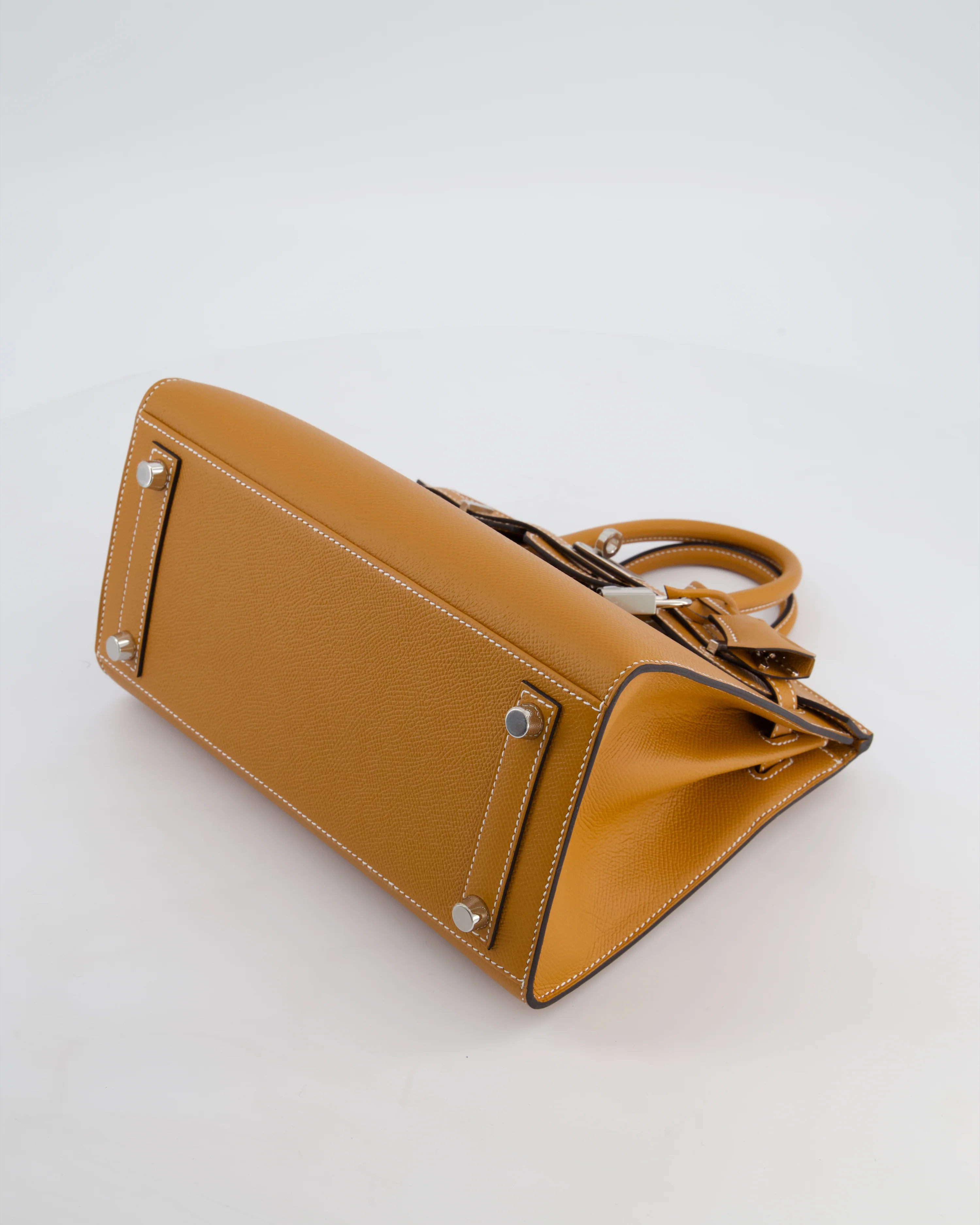 Hermès Birkin 25 Sellier Bag in Toffee Epsom Leather with Palladium Hardware - Image 20