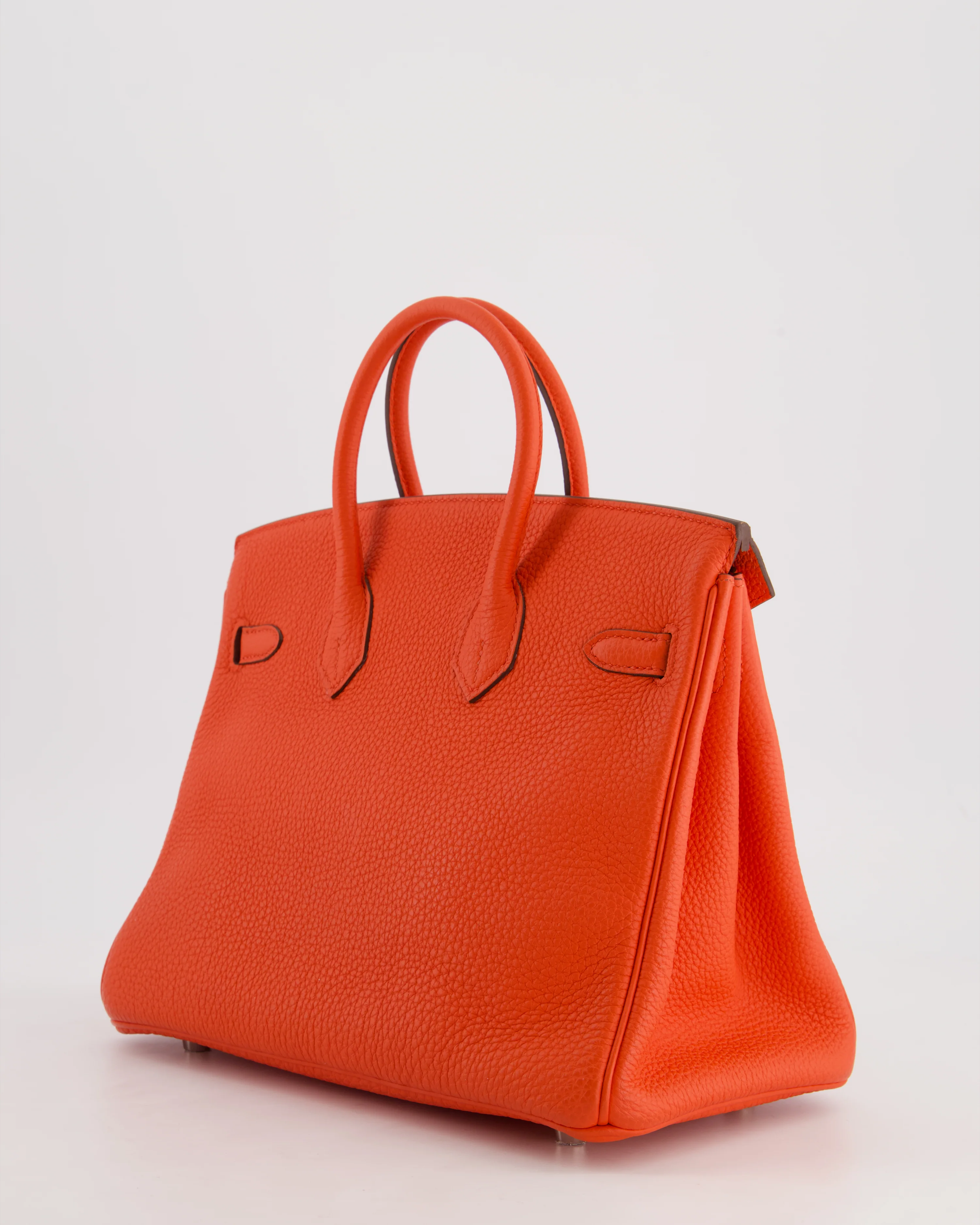 Hermès Birkin 25 Retourne Bag in Capucine Togo Leather and Palladium Hardware - Image 7
