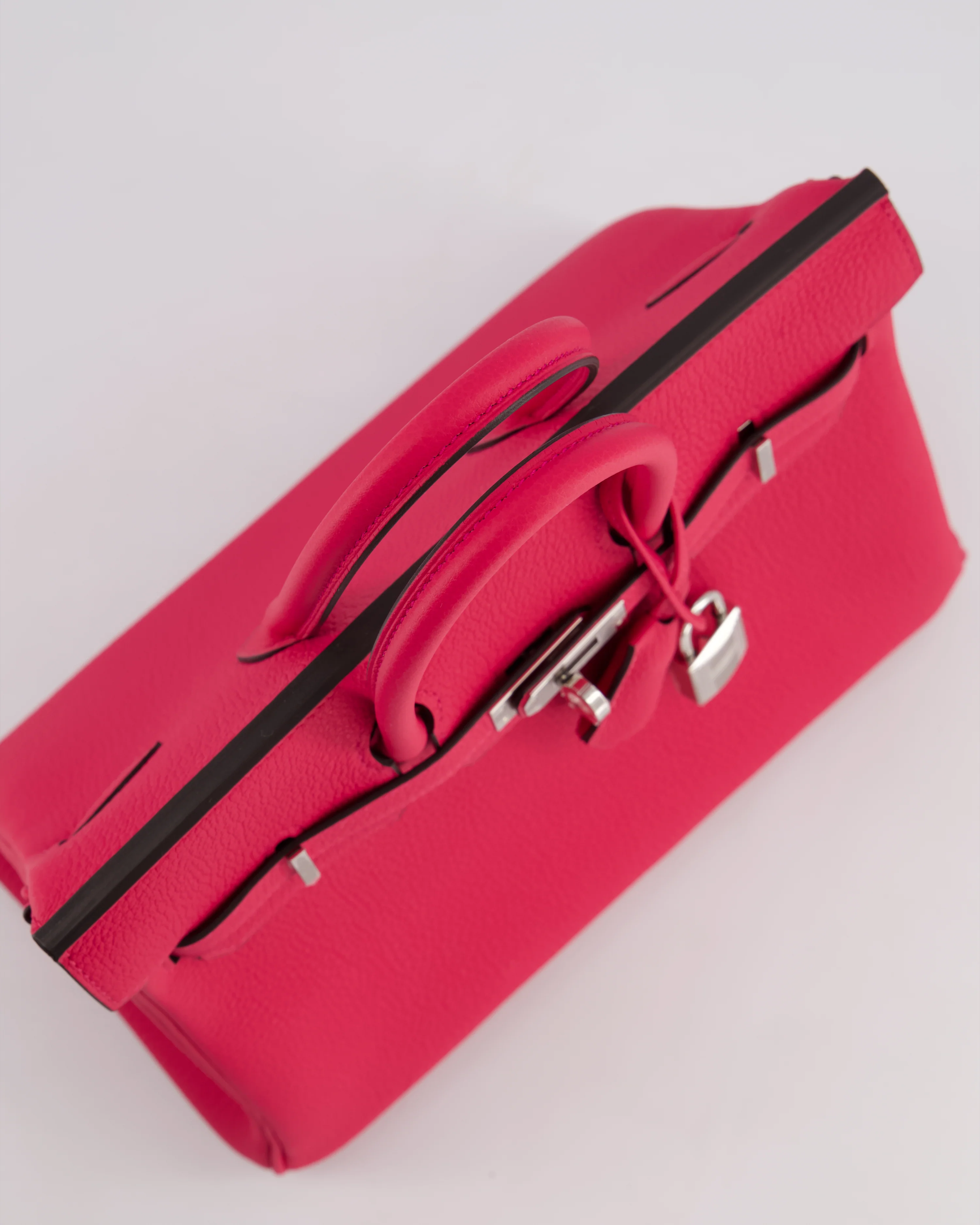 *RARE* Hermès Birkin 25 Retourne Bag in Rose Mexico Togo Leather with Palladium Hardware - Image 17