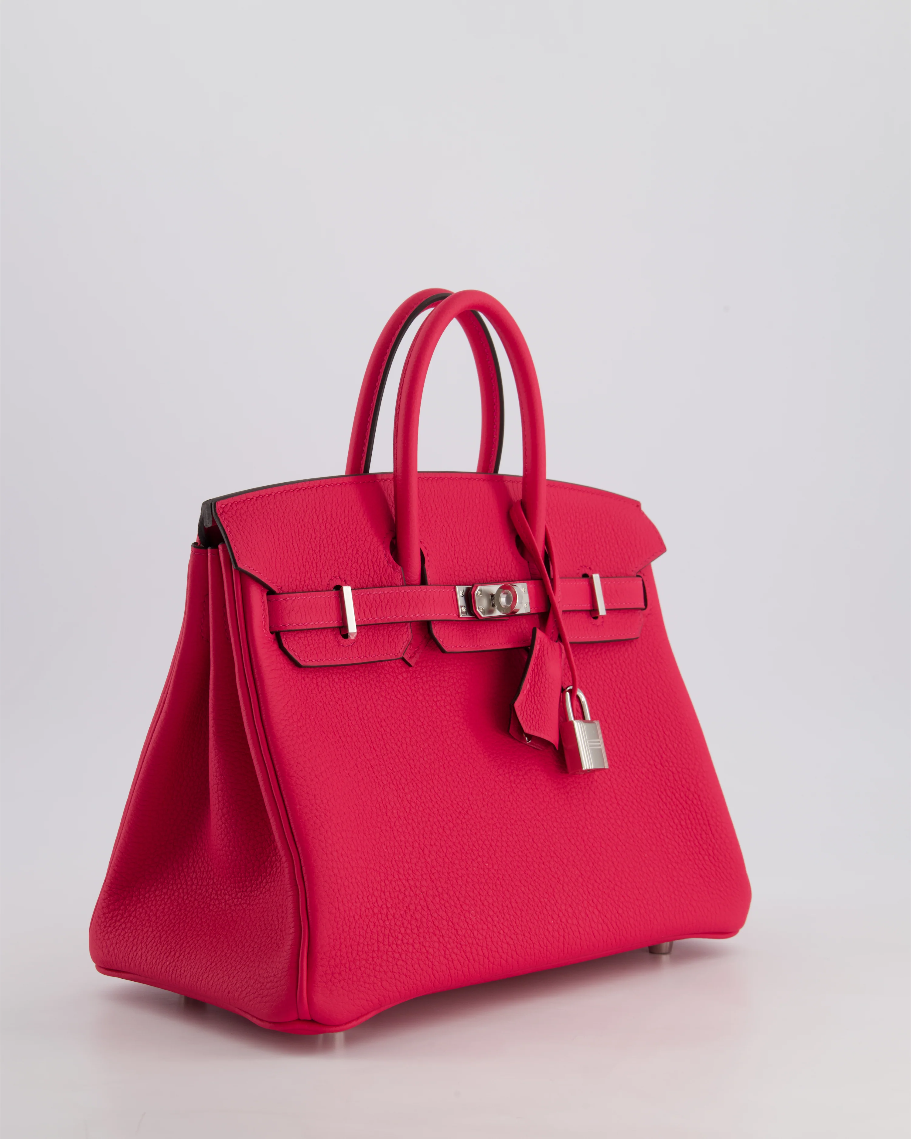 *RARE* Hermès Birkin 25 Retourne Bag in Rose Mexico Togo Leather with Palladium Hardware - Image 4