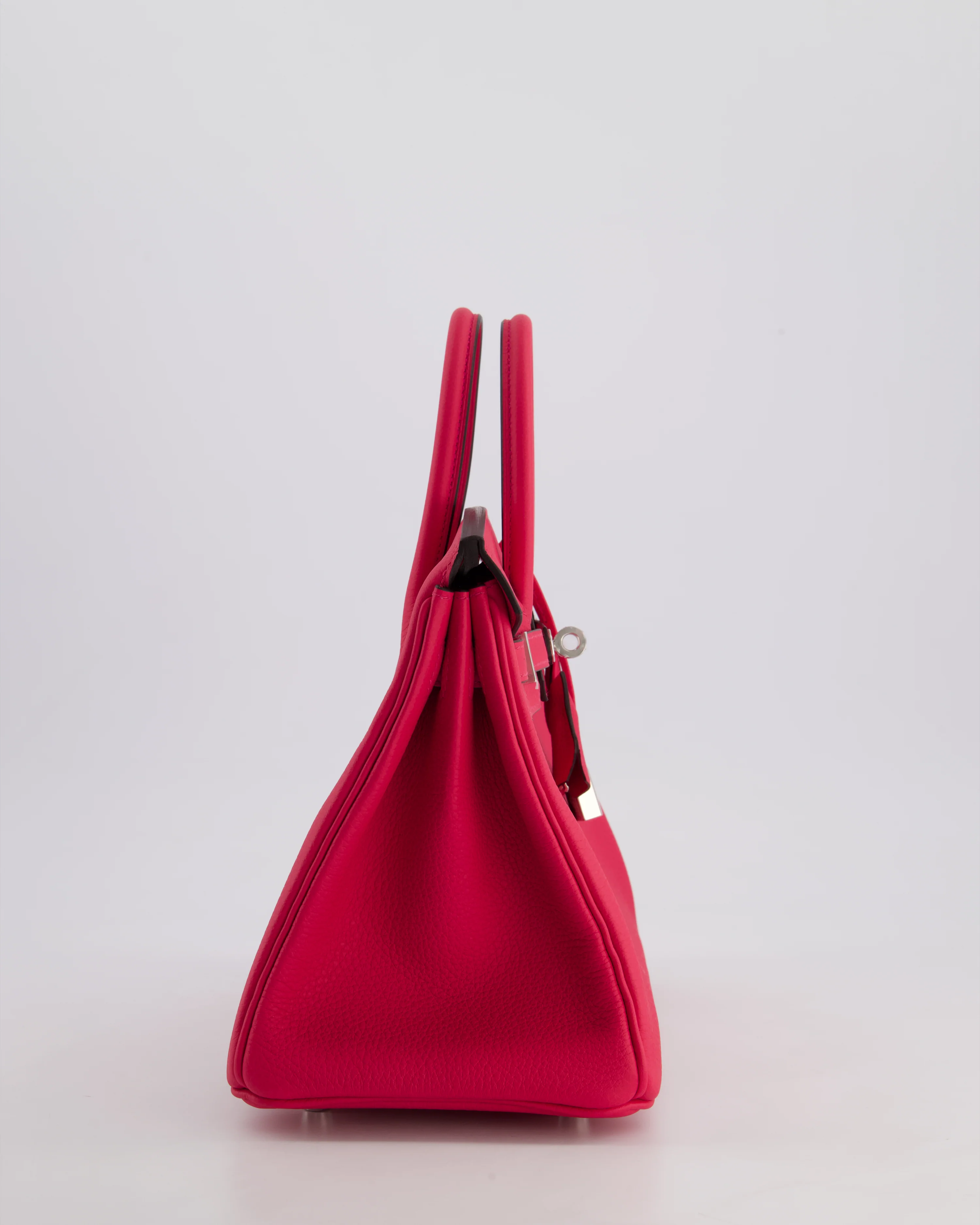 *RARE* Hermès Birkin 25 Retourne Bag in Rose Mexico Togo Leather with Palladium Hardware - Image 5