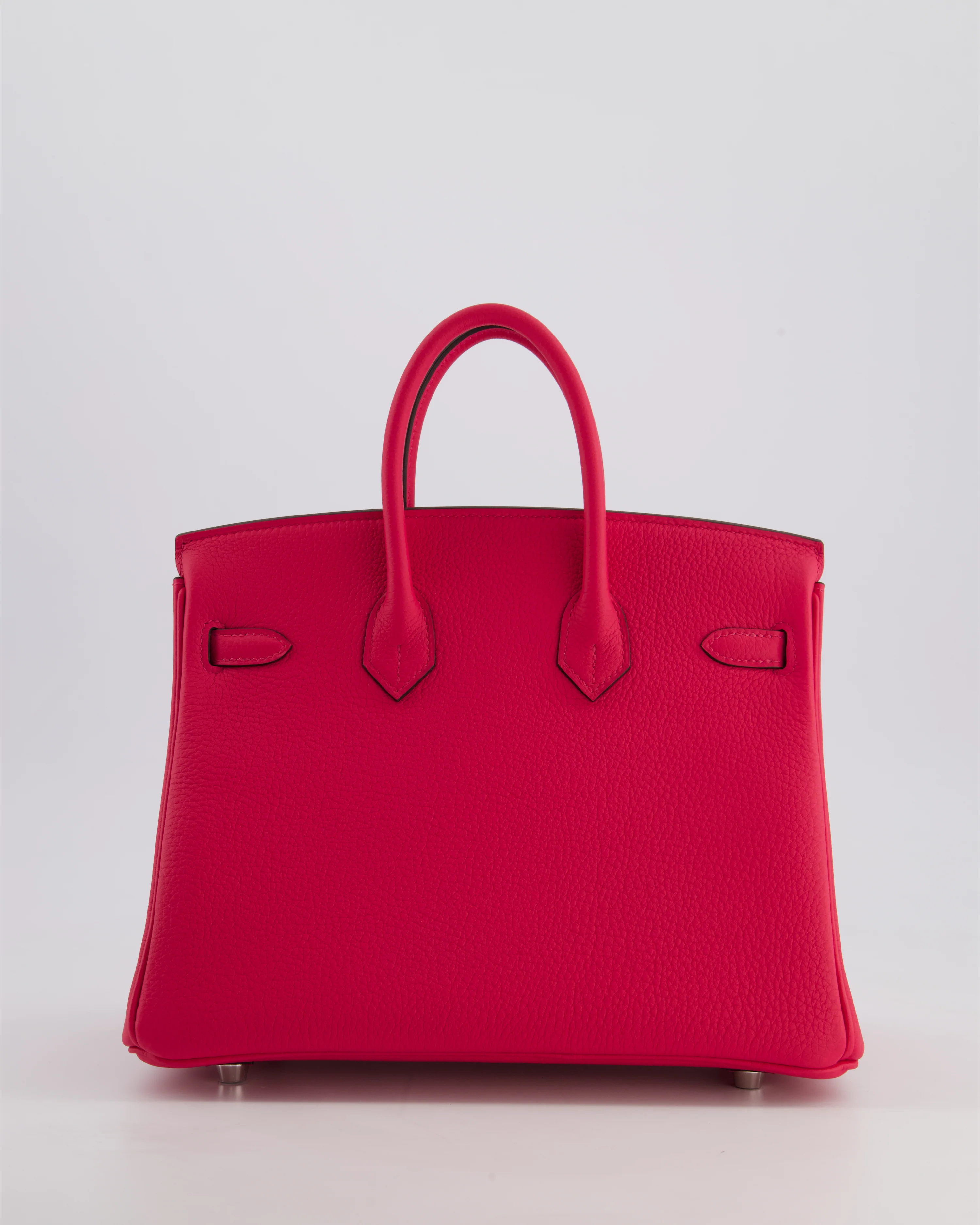 *RARE* Hermès Birkin 25 Retourne Bag in Rose Mexico Togo Leather with Palladium Hardware - Image 7