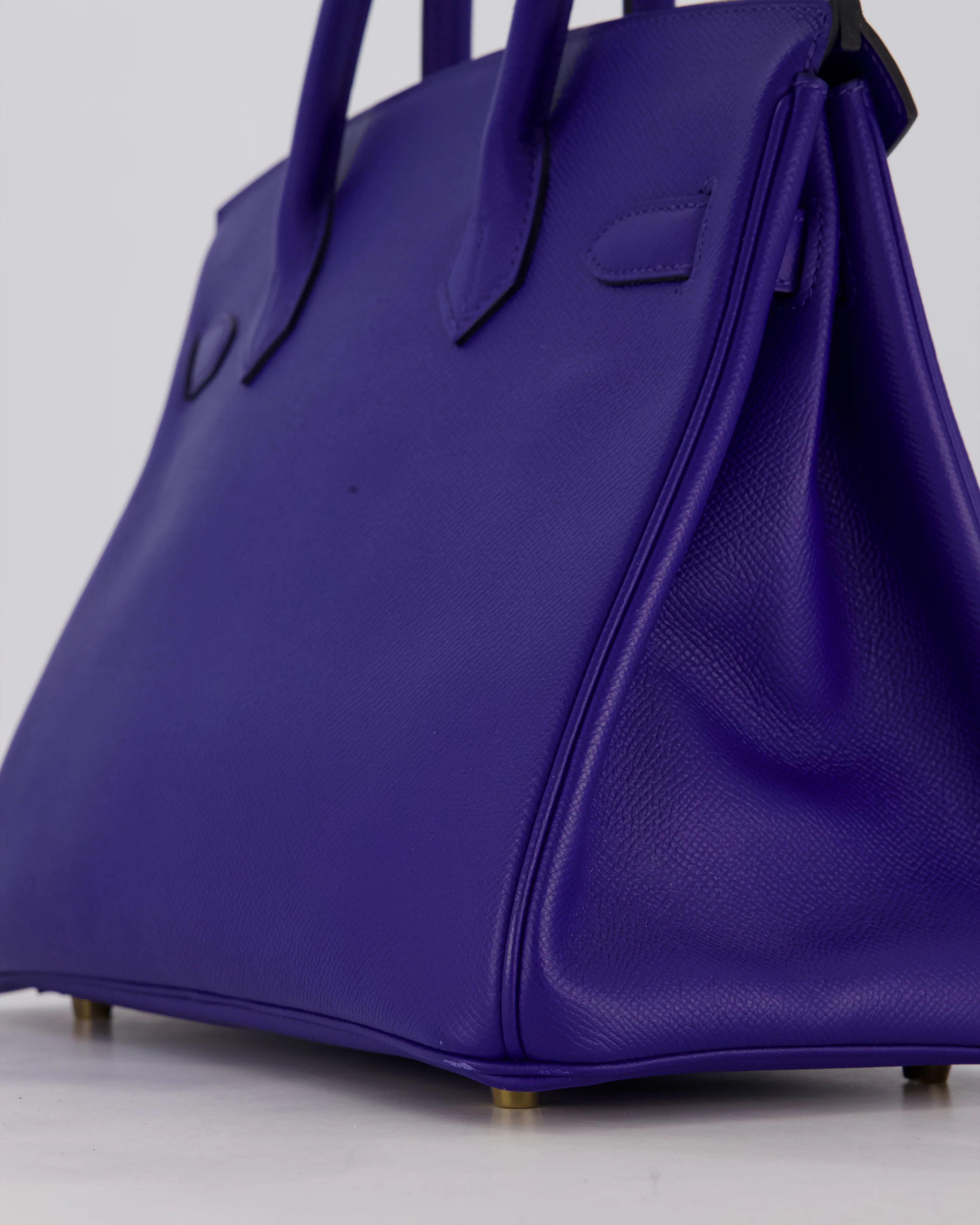 Hermès Birkin 30 Retourne Bag in Bleu Electrique Epsom Leather with Gold Hardware - Image 12