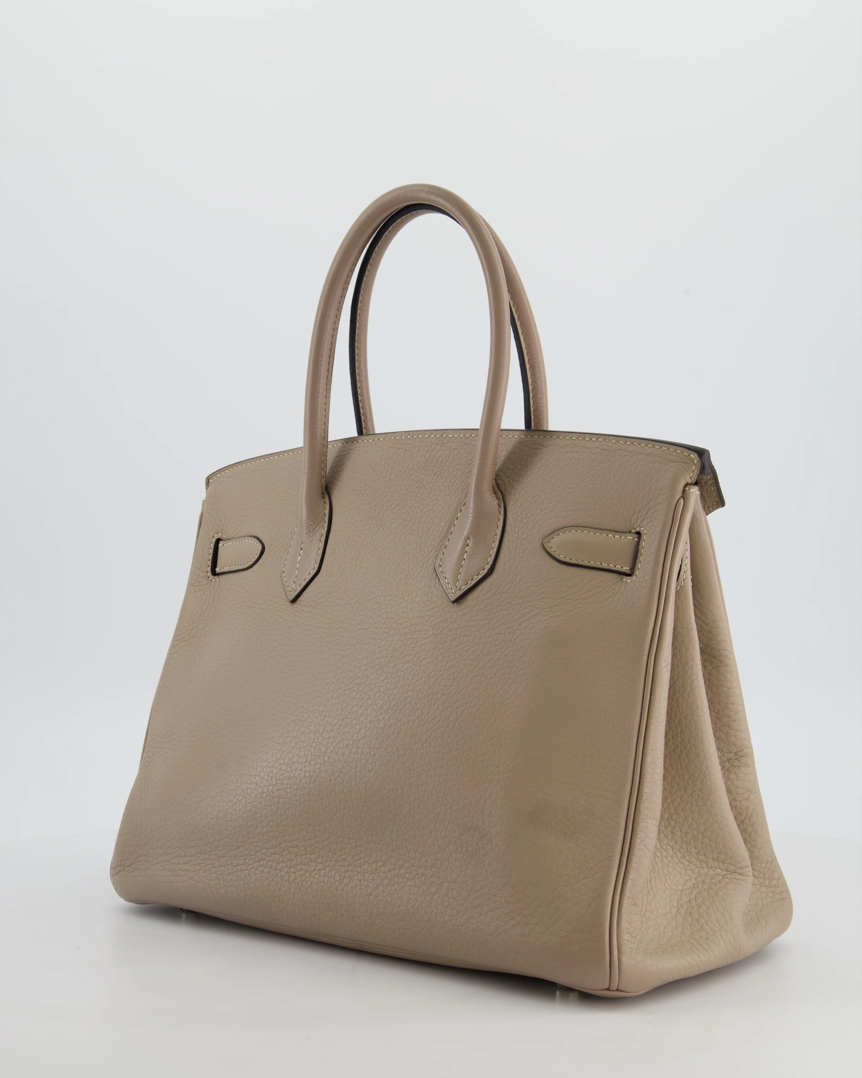 Hermès Birkin 30 Retourne Bag in Gris Touturelle Clemence Leather with Palladium Hardware - Image 5