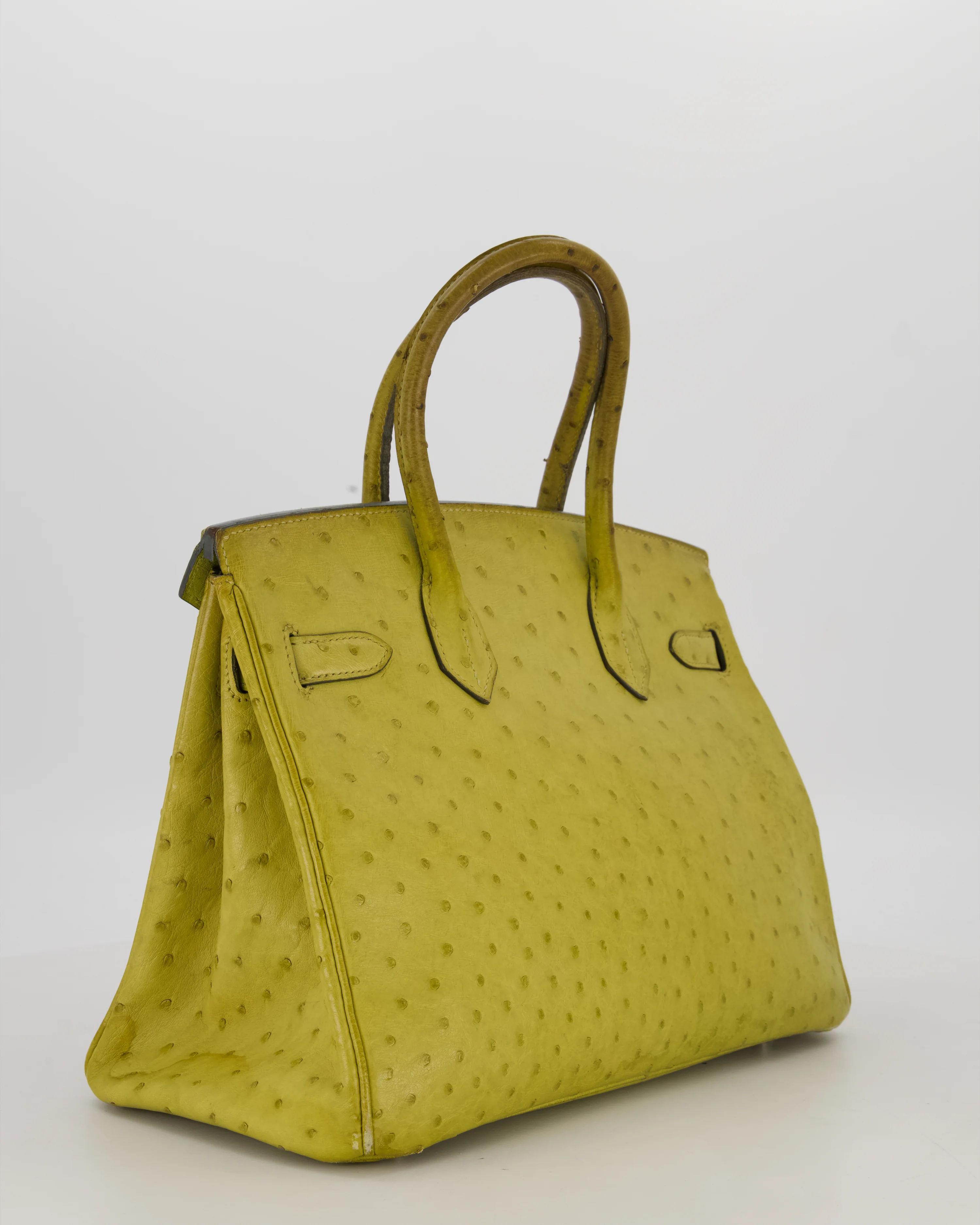 Hermès Birkin 30 Retourne Bag in Vert Anís Ostrich Leather with Palladium Hardware - Image 7