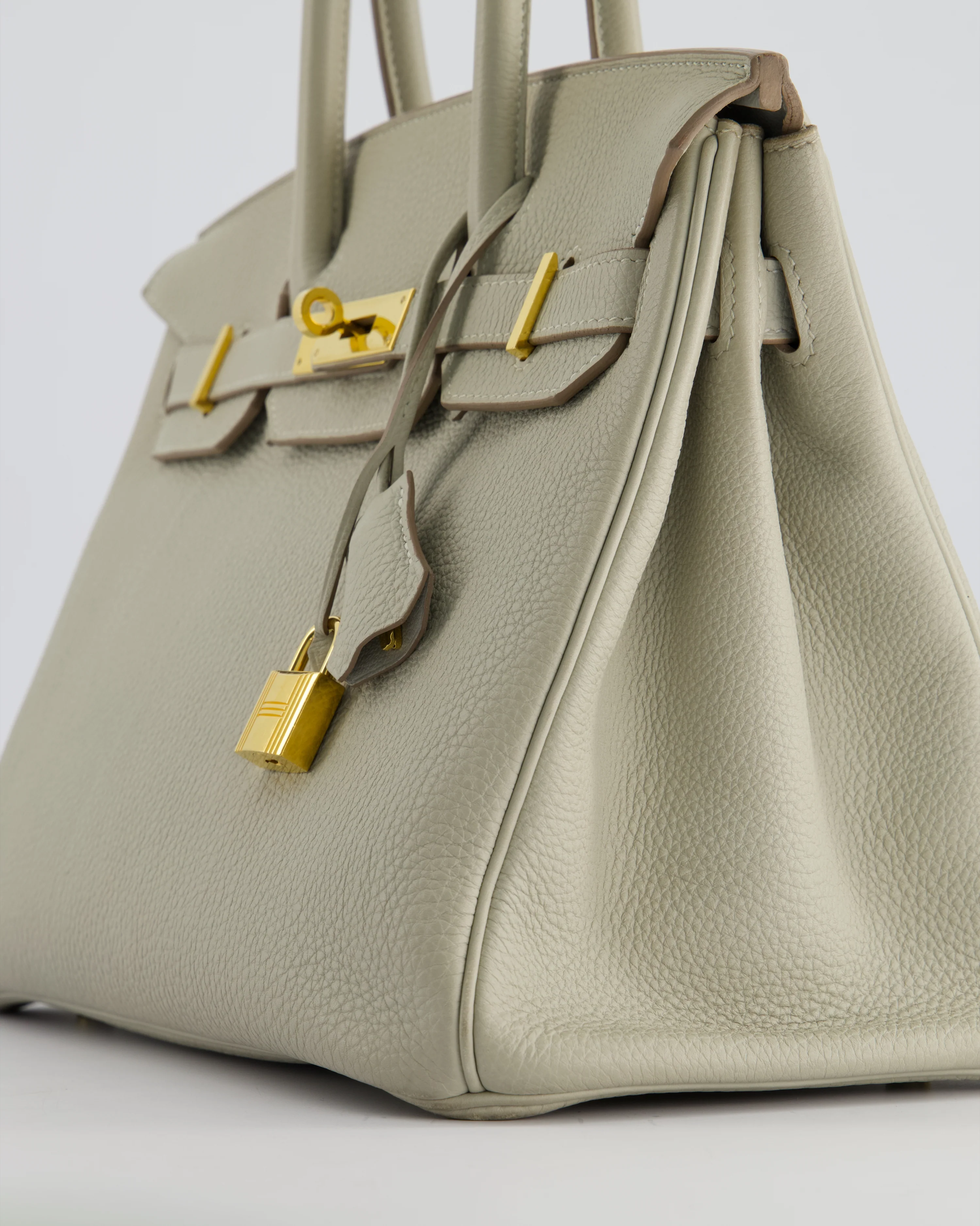 Hermès Birkin 30 Bag in Beton Togo Leather with Gold Hardware - Image 11