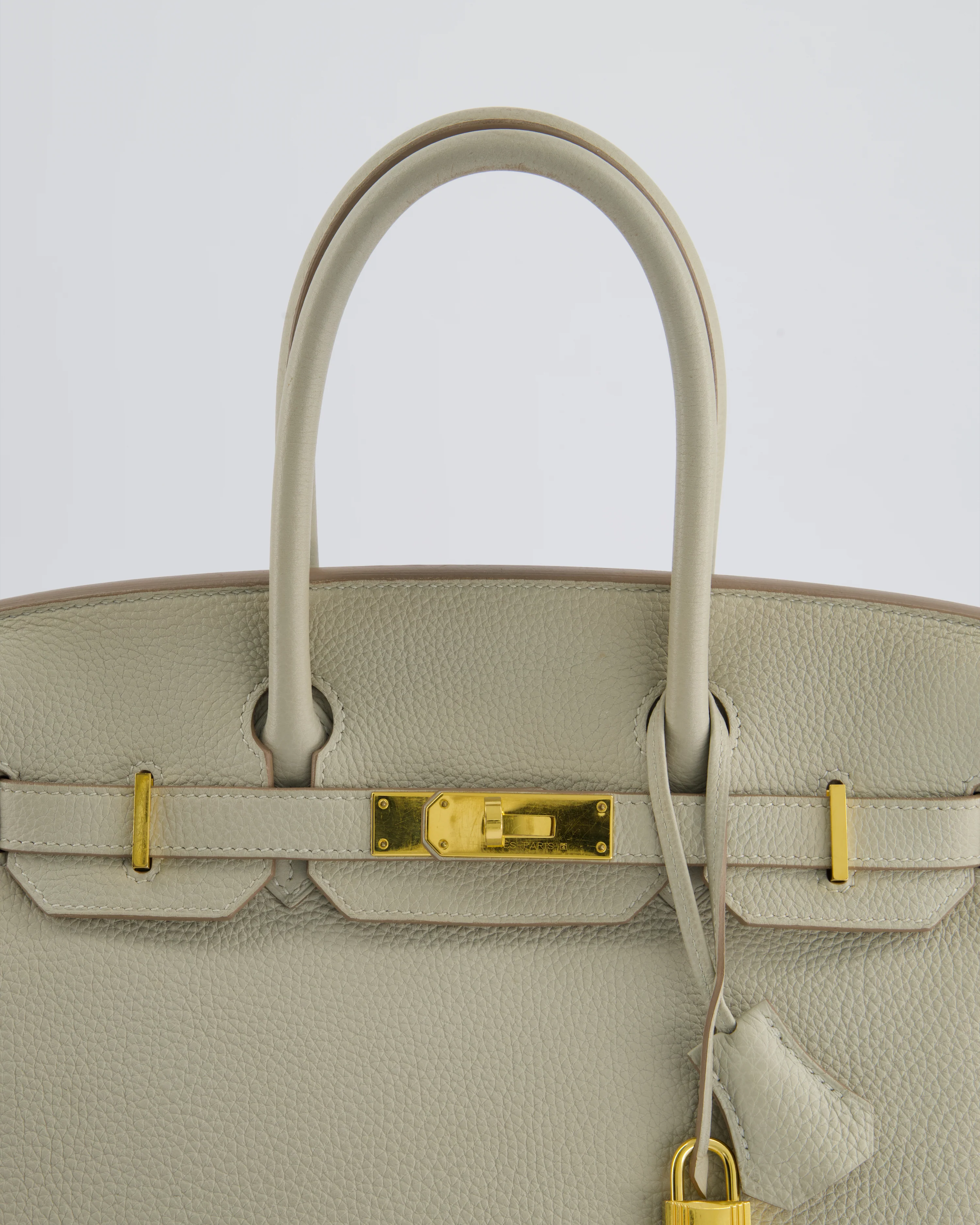 Hermès Birkin 30 Bag in Beton Togo Leather with Gold Hardware - Image 14
