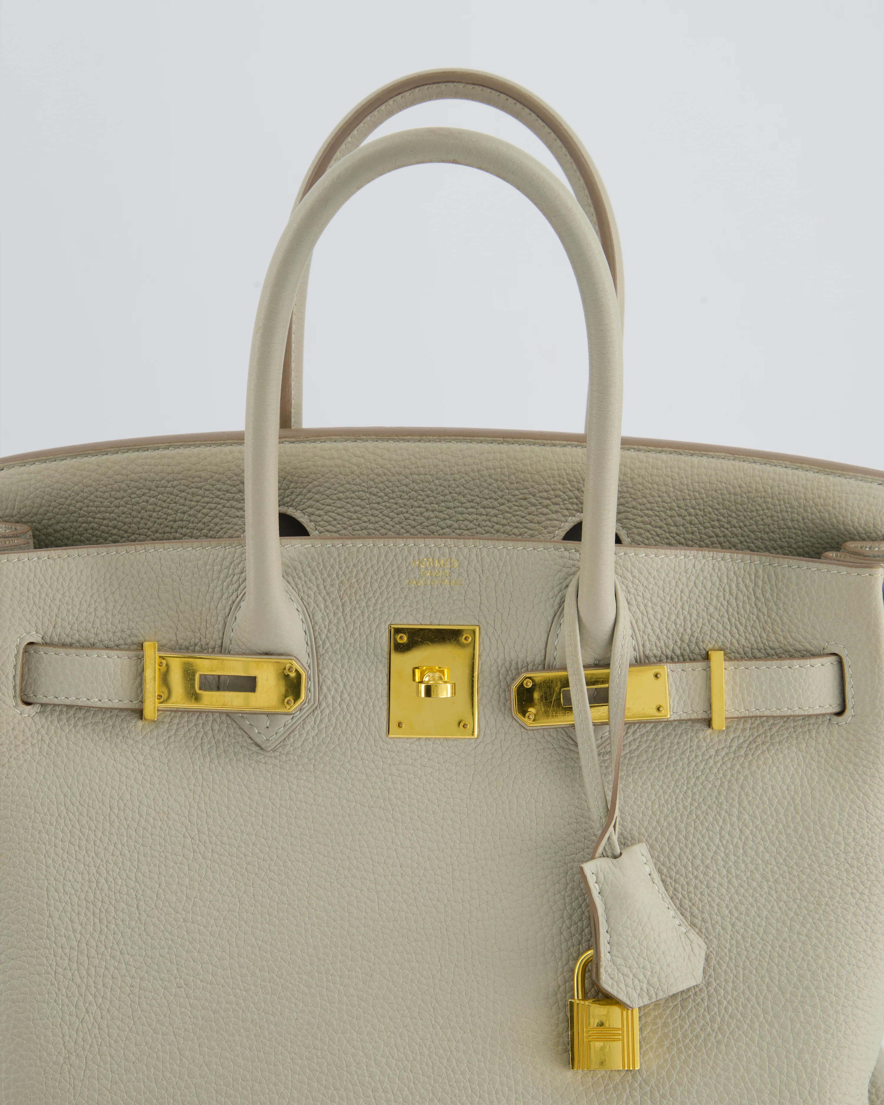 Hermès Birkin 30 Bag in Beton Togo Leather with Gold Hardware - Image 15