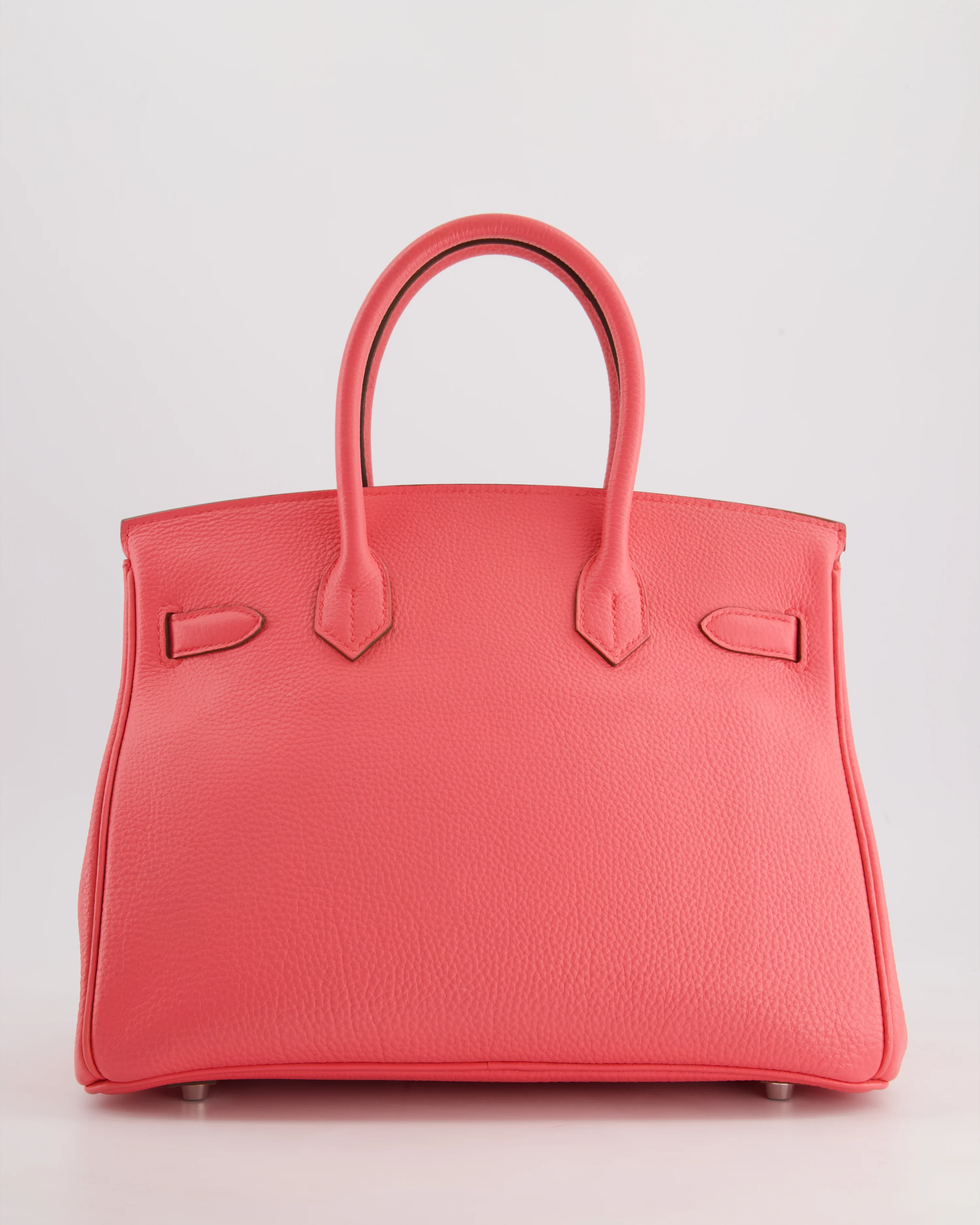 Hermès Birkin 30cm Retourne Bag in Rose Lipstick Togo Leather and Palladium Hardware - Image 16