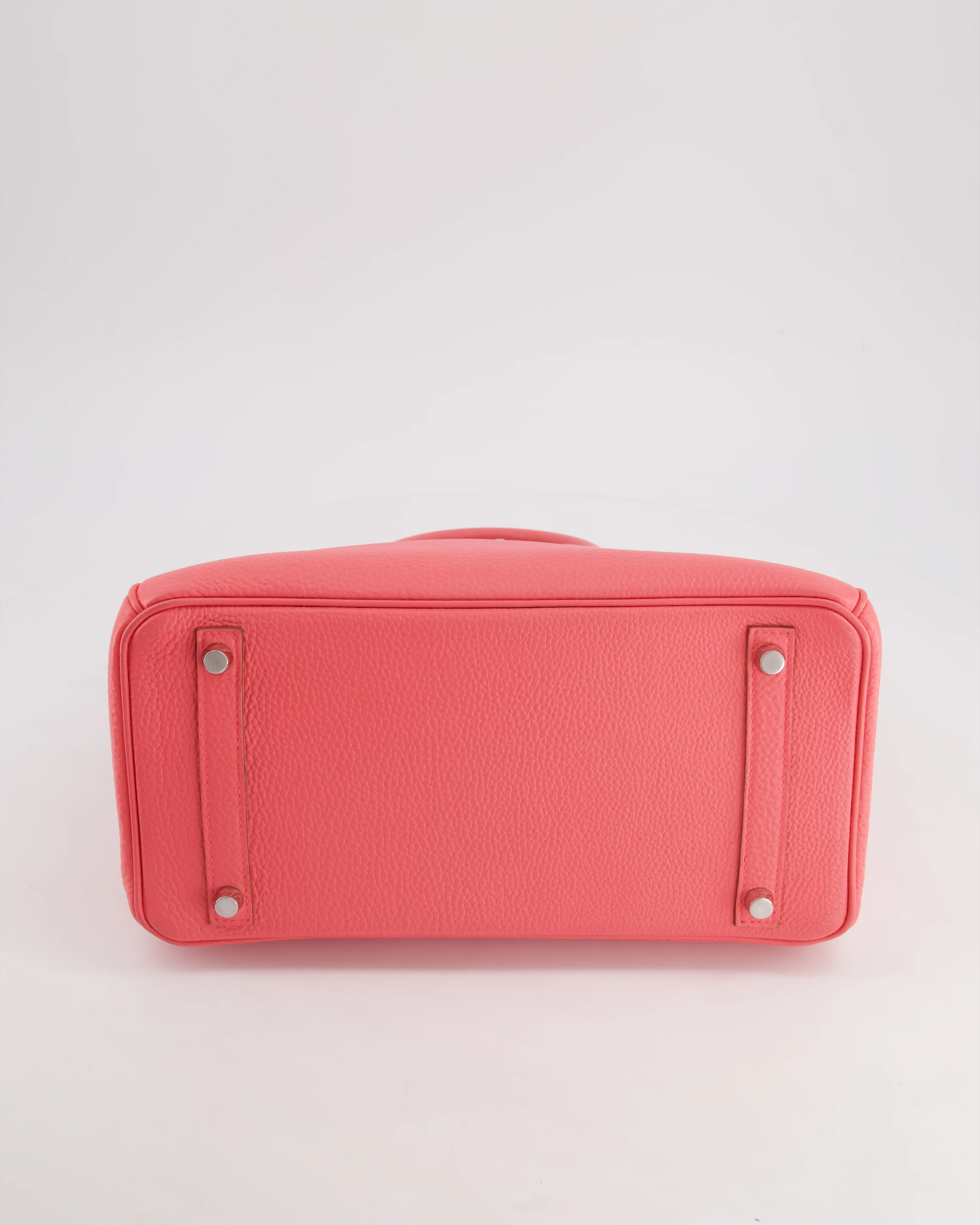 Hermès Birkin 30cm Retourne Bag in Rose Lipstick Togo Leather and Palladium Hardware - Image 18