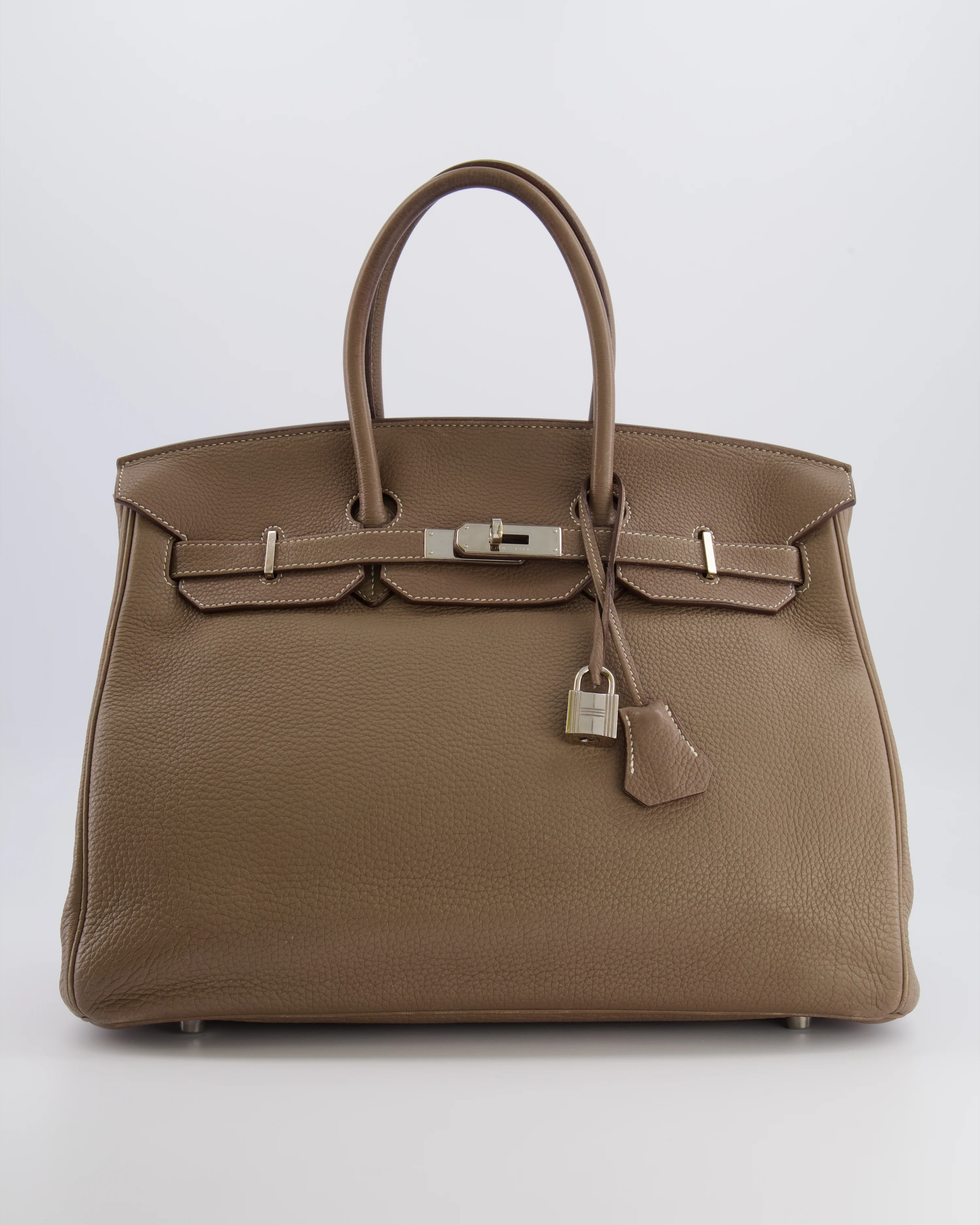 Hermès Birkin 35 Bag in Etoupe Togo Leather with Palladium Hardware