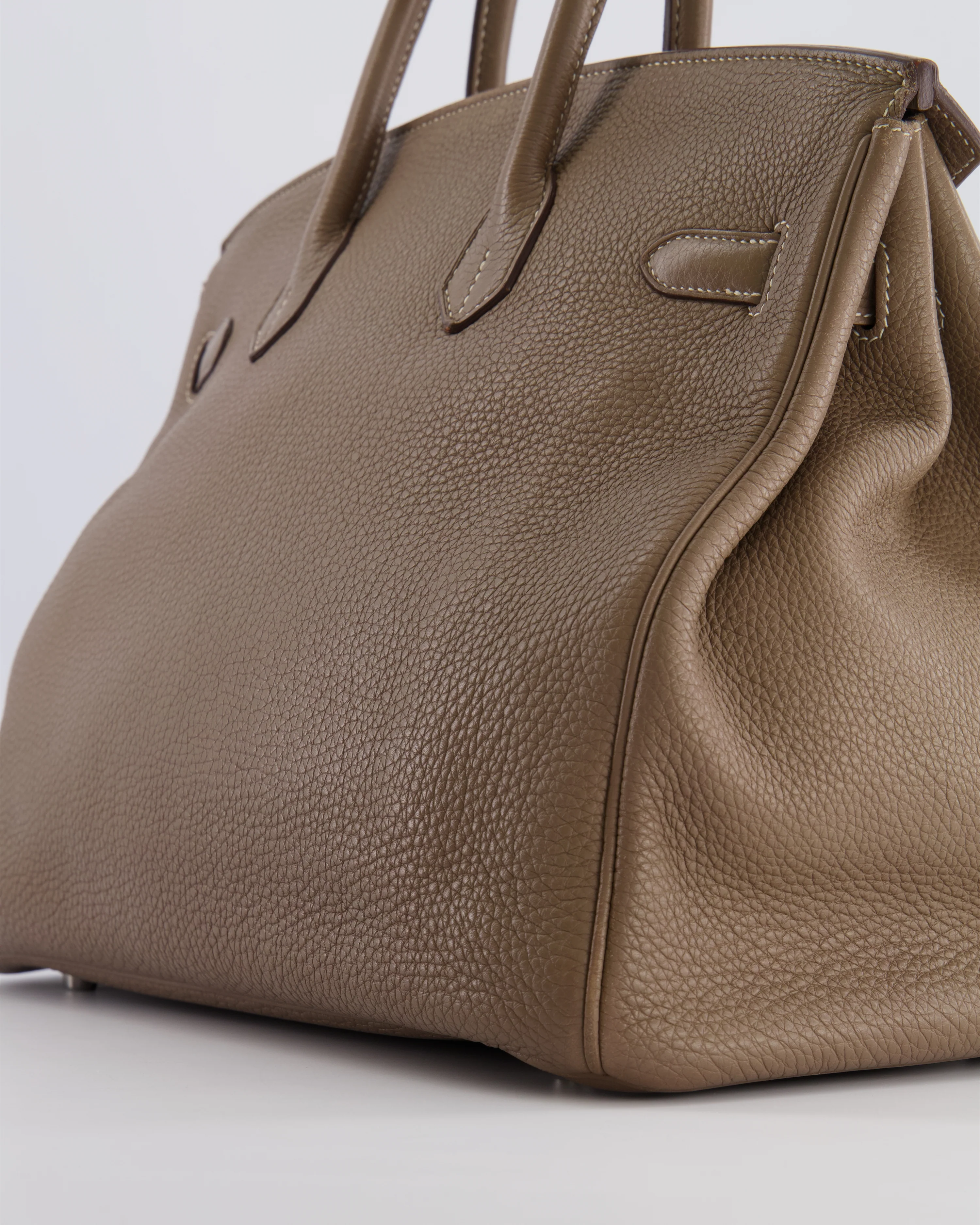 Hermès Birkin 35 Bag in Etoupe Togo Leather with Palladium Hardware - Image 14