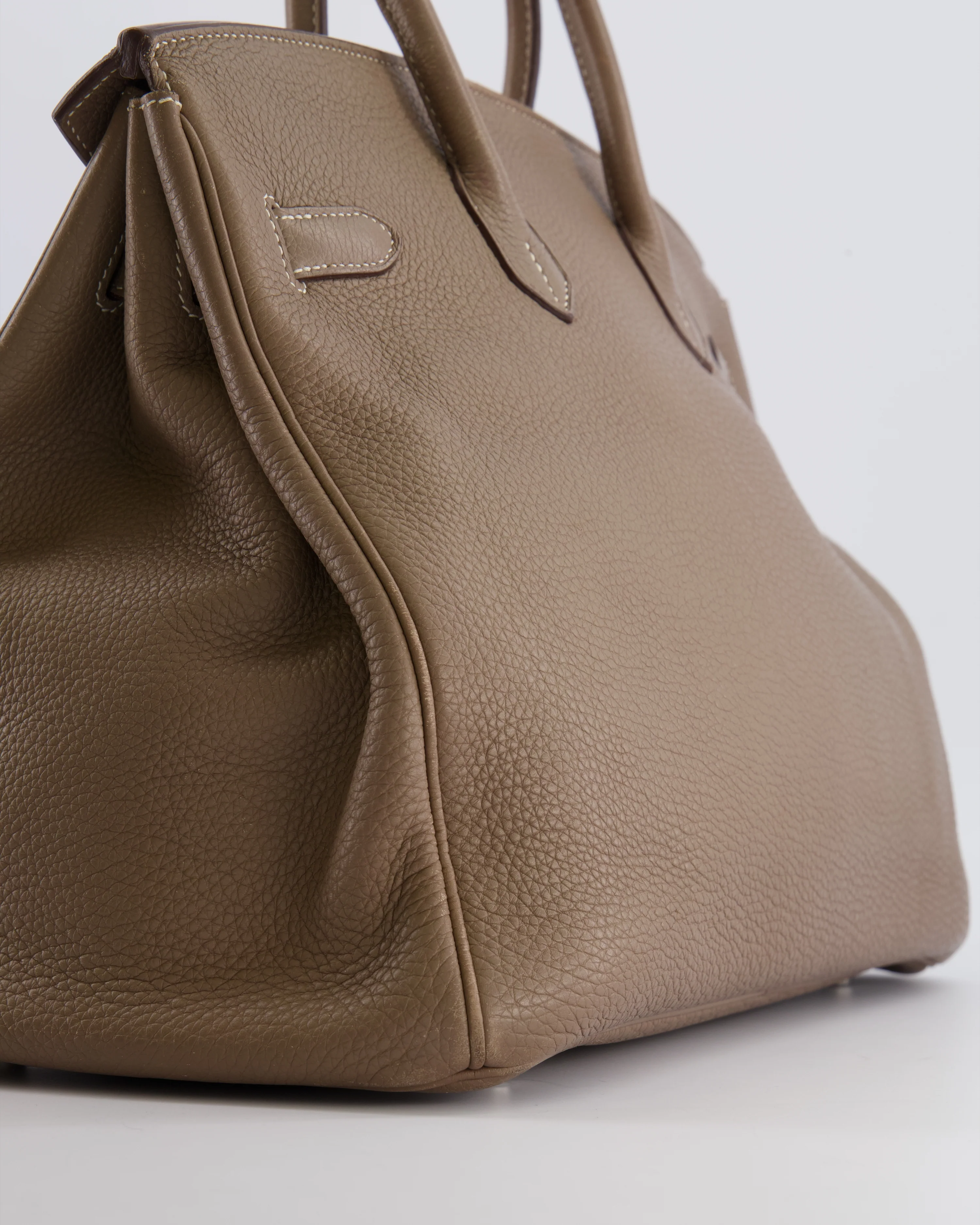 Hermès Birkin 35 Bag in Etoupe Togo Leather with Palladium Hardware - Image 15