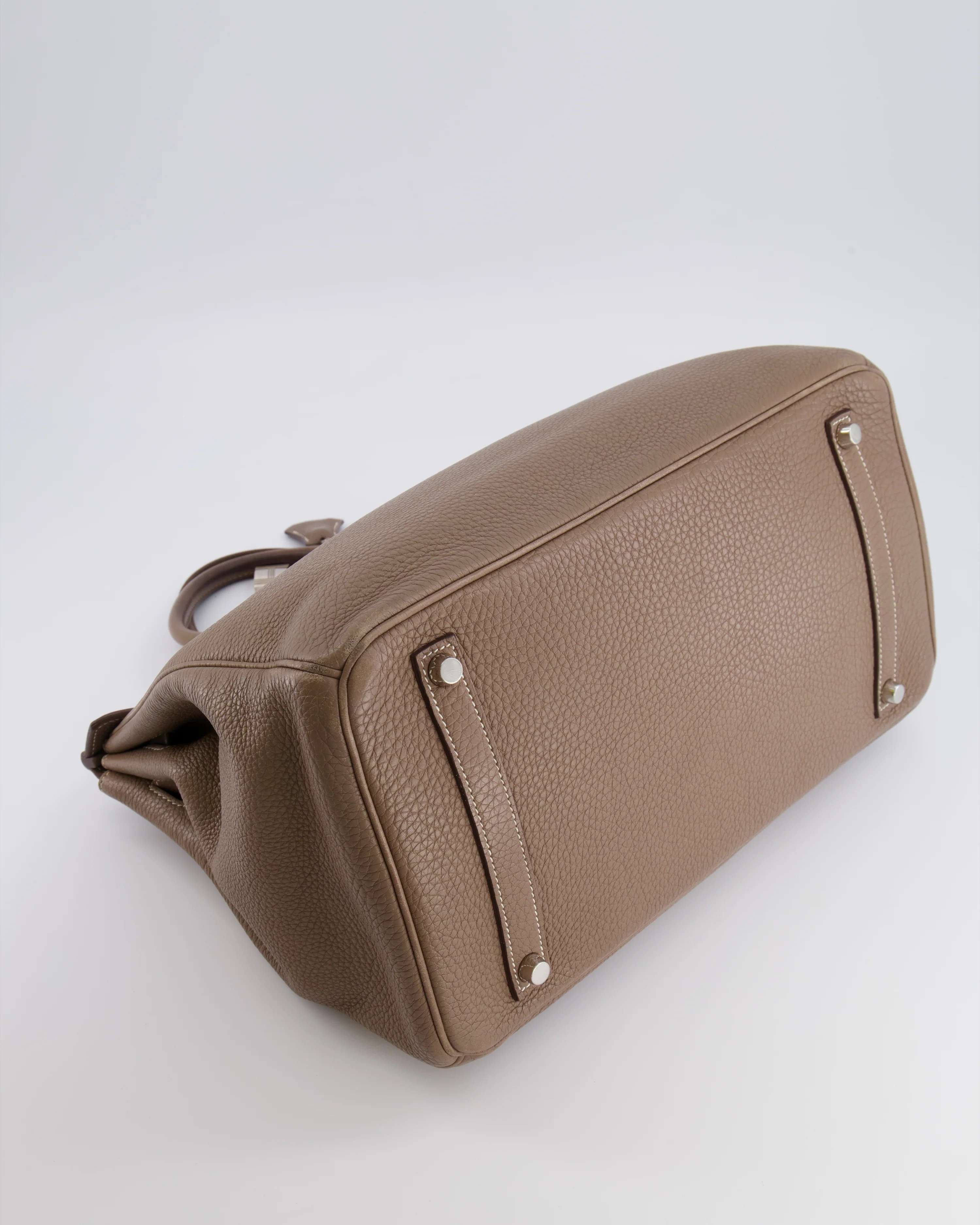 Hermès Birkin 35 Bag in Etoupe Togo Leather with Palladium Hardware - Image 19