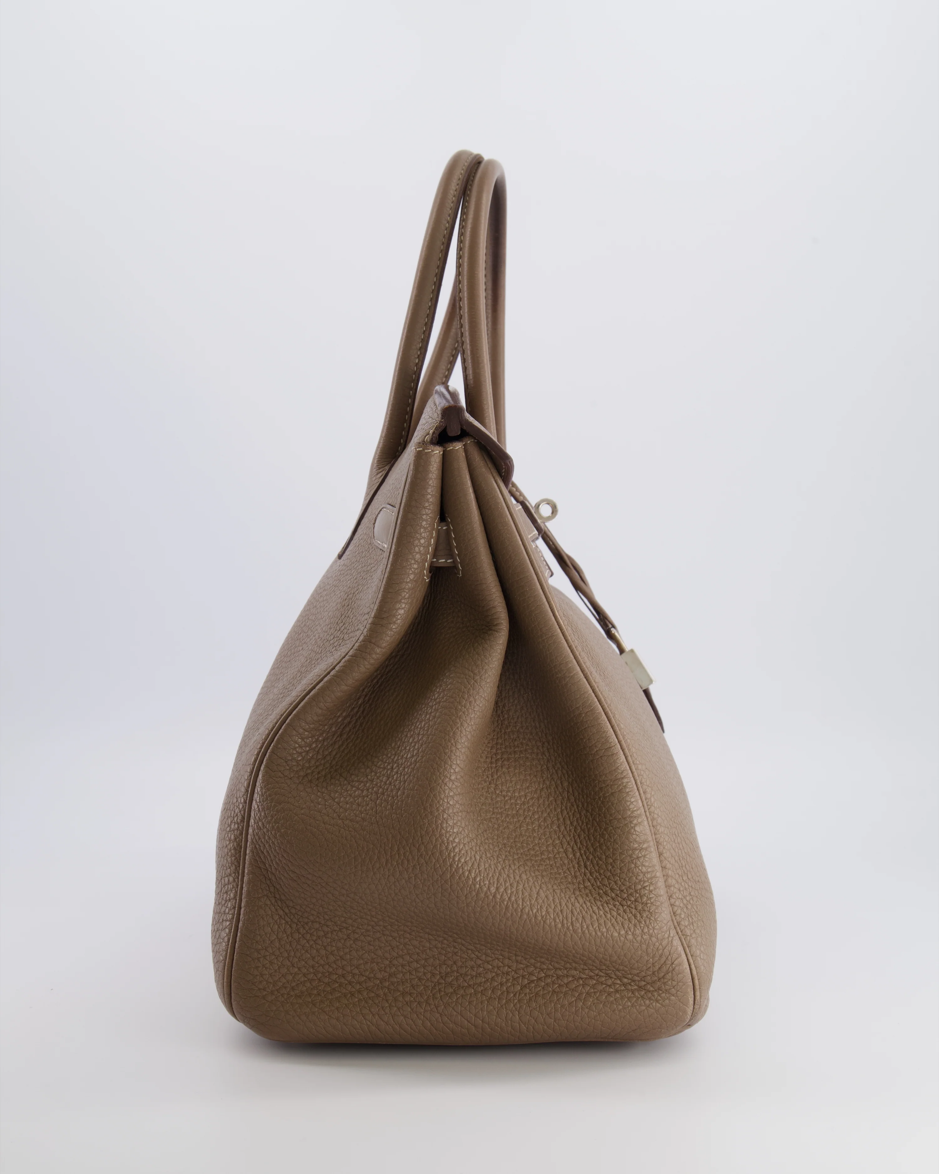 Hermès Birkin 35 Bag in Etoupe Togo Leather with Palladium Hardware - Image 5