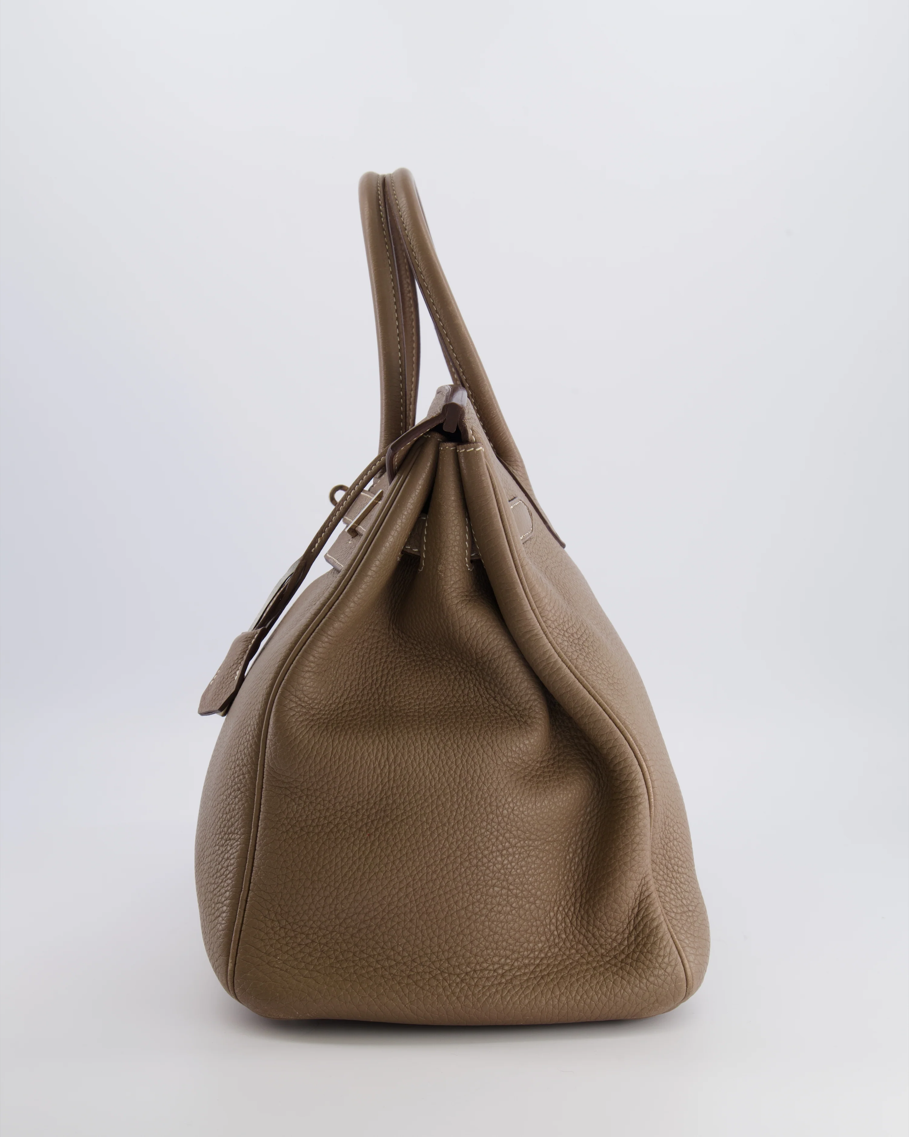 Hermès Birkin 35 Bag in Etoupe Togo Leather with Palladium Hardware - Image 6