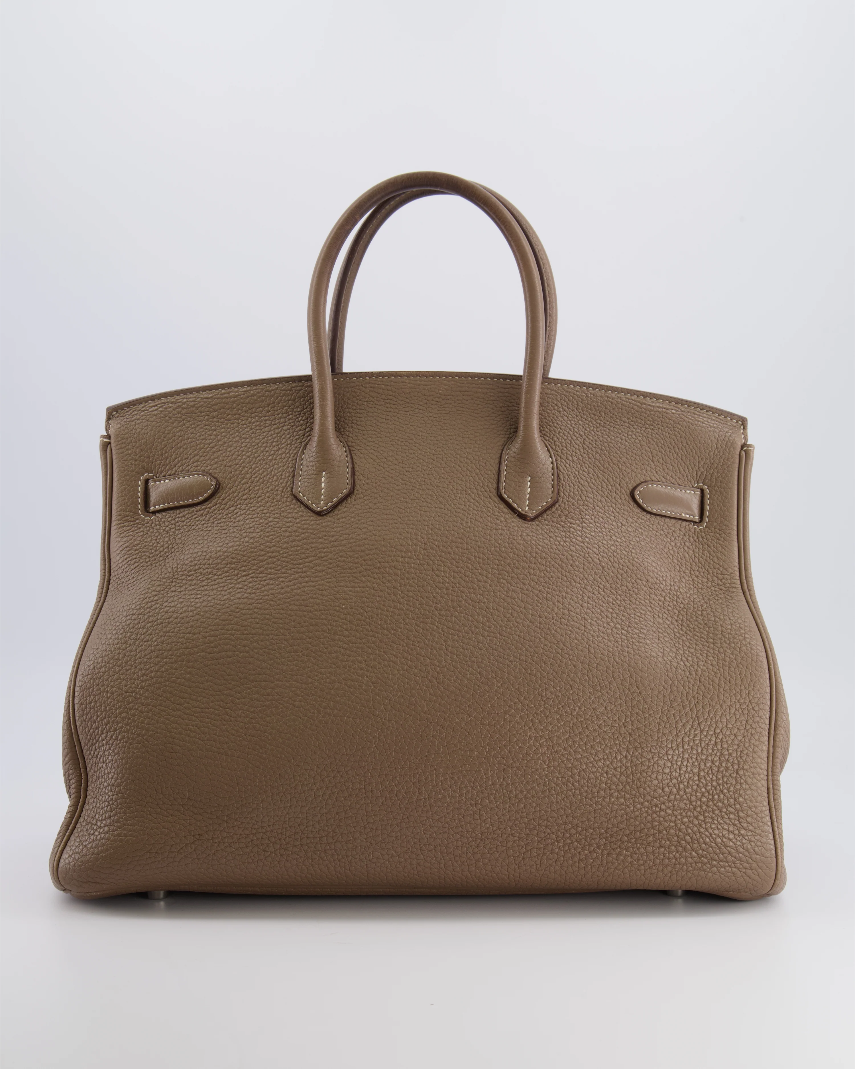 Hermès Birkin 35 Bag in Etoupe Togo Leather with Palladium Hardware - Image 9