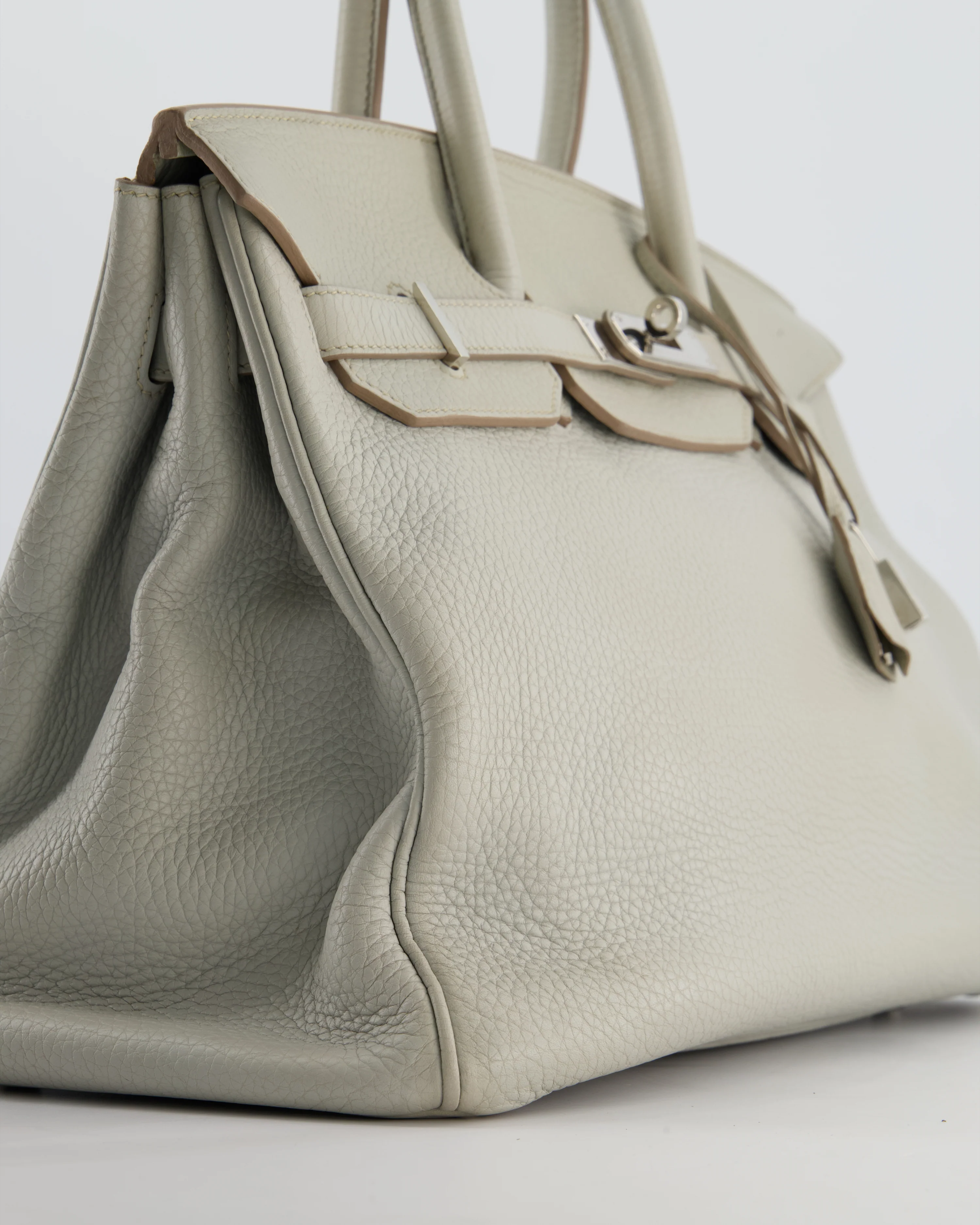 Hermès Birkin 35 Retourne Bag in Gris Perle Togo Leather with Palladium Hardware - Image 10
