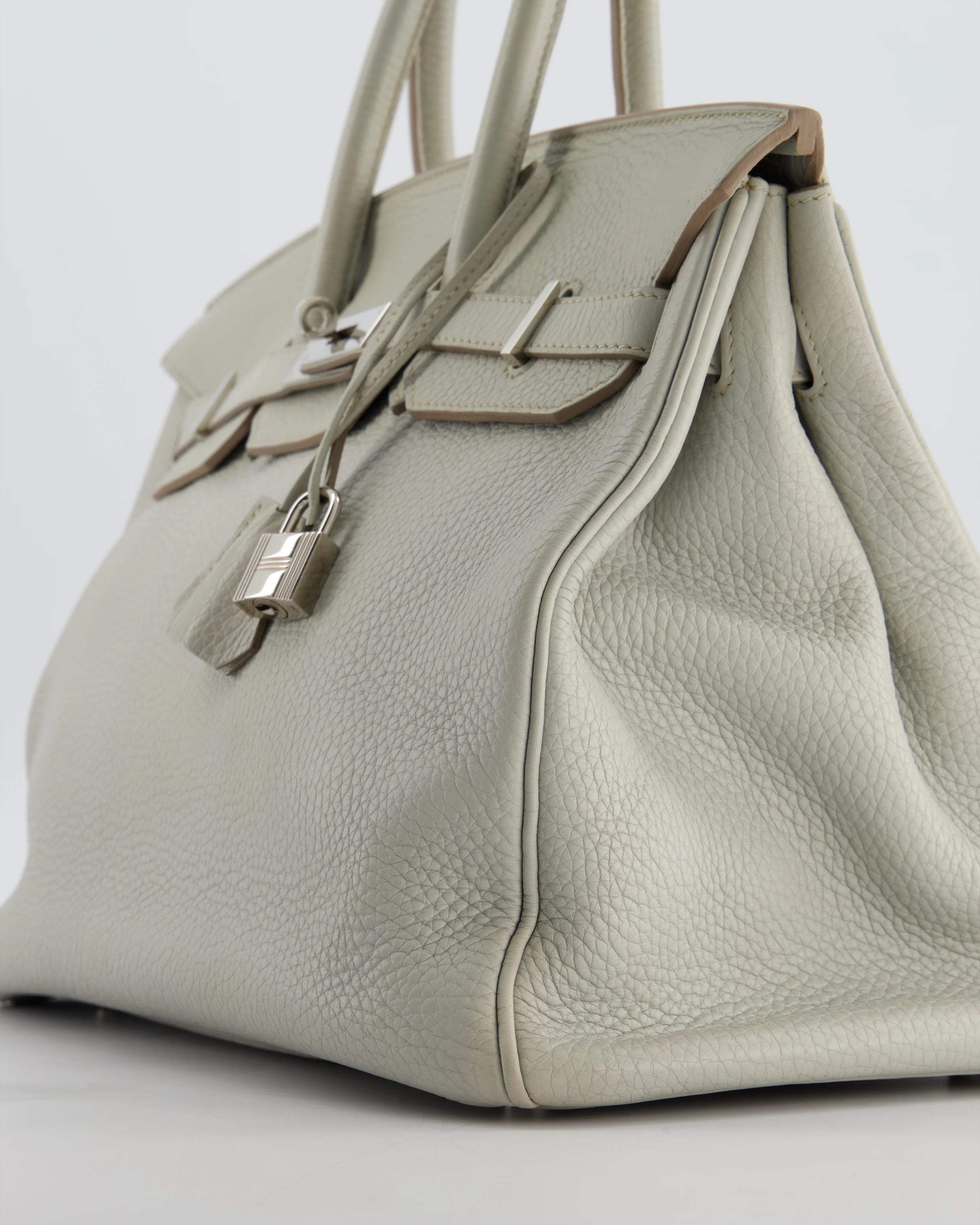 Hermès Birkin 35 Retourne Bag in Gris Perle Togo Leather with Palladium Hardware - Image 11