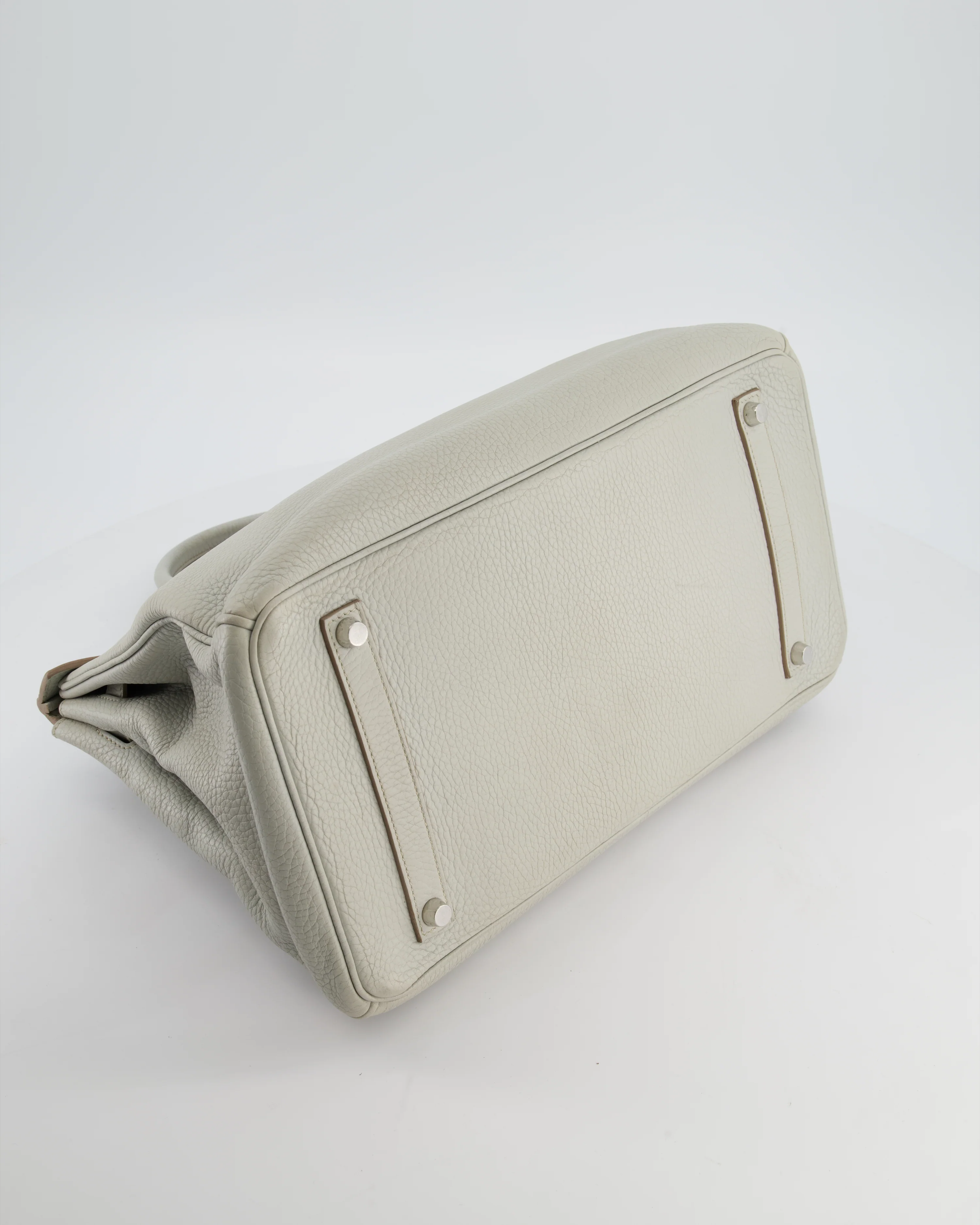 Hermès Birkin 35 Retourne Bag in Gris Perle Togo Leather with Palladium Hardware - Image 17