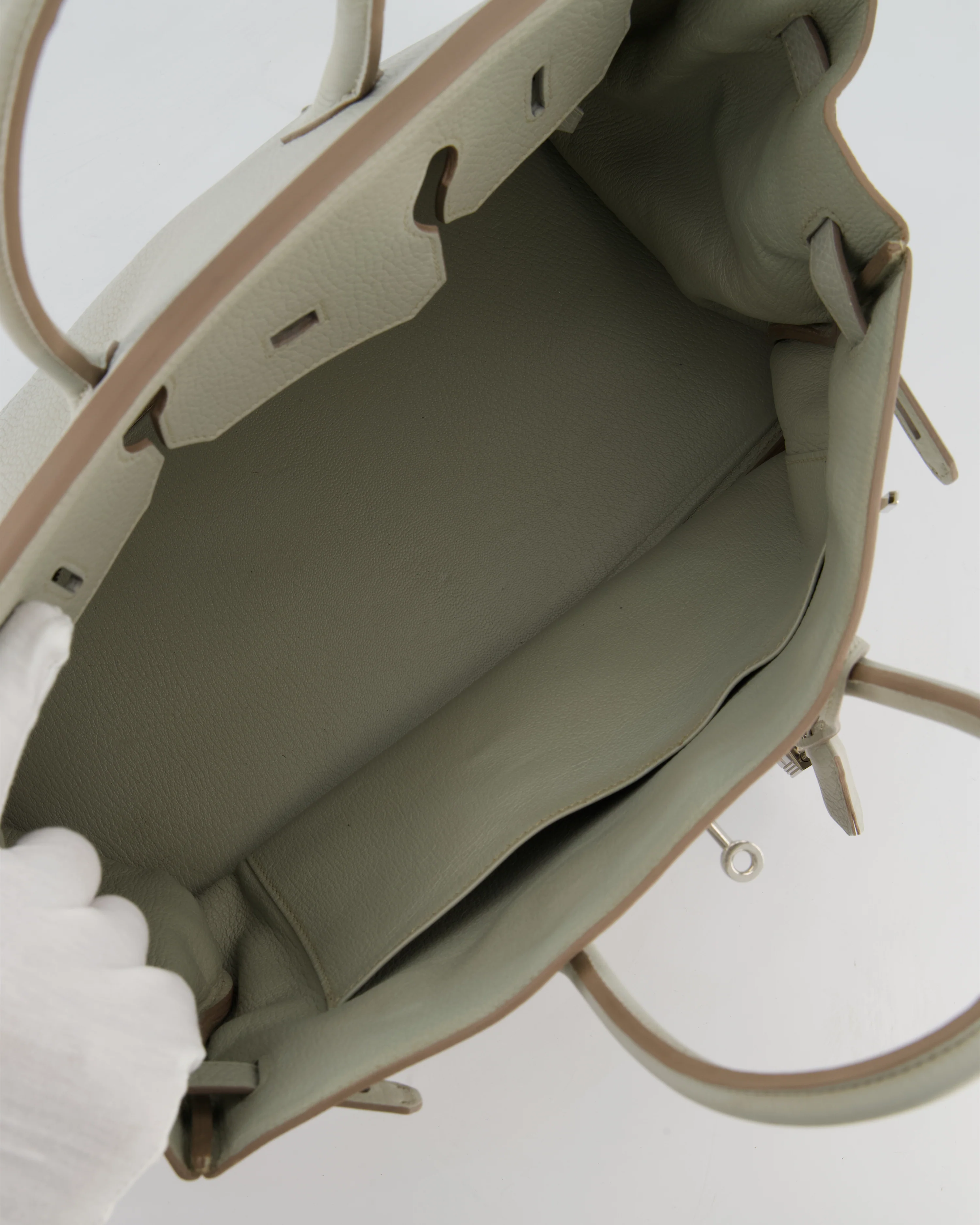 Hermès Birkin 35 Retourne Bag in Gris Perle Togo Leather with Palladium Hardware - Image 20