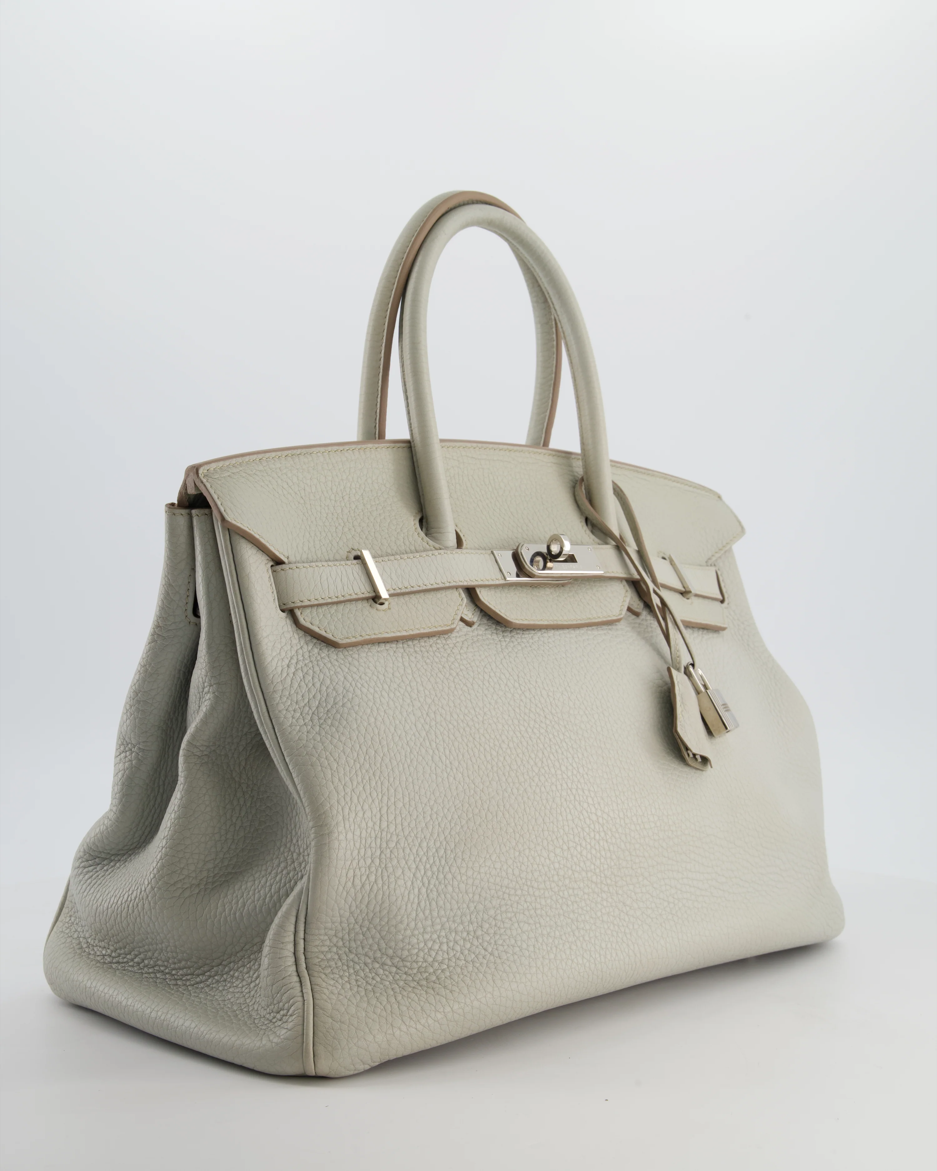 Hermès Birkin 35 Retourne Bag in Gris Perle Togo Leather with Palladium Hardware - Image 3