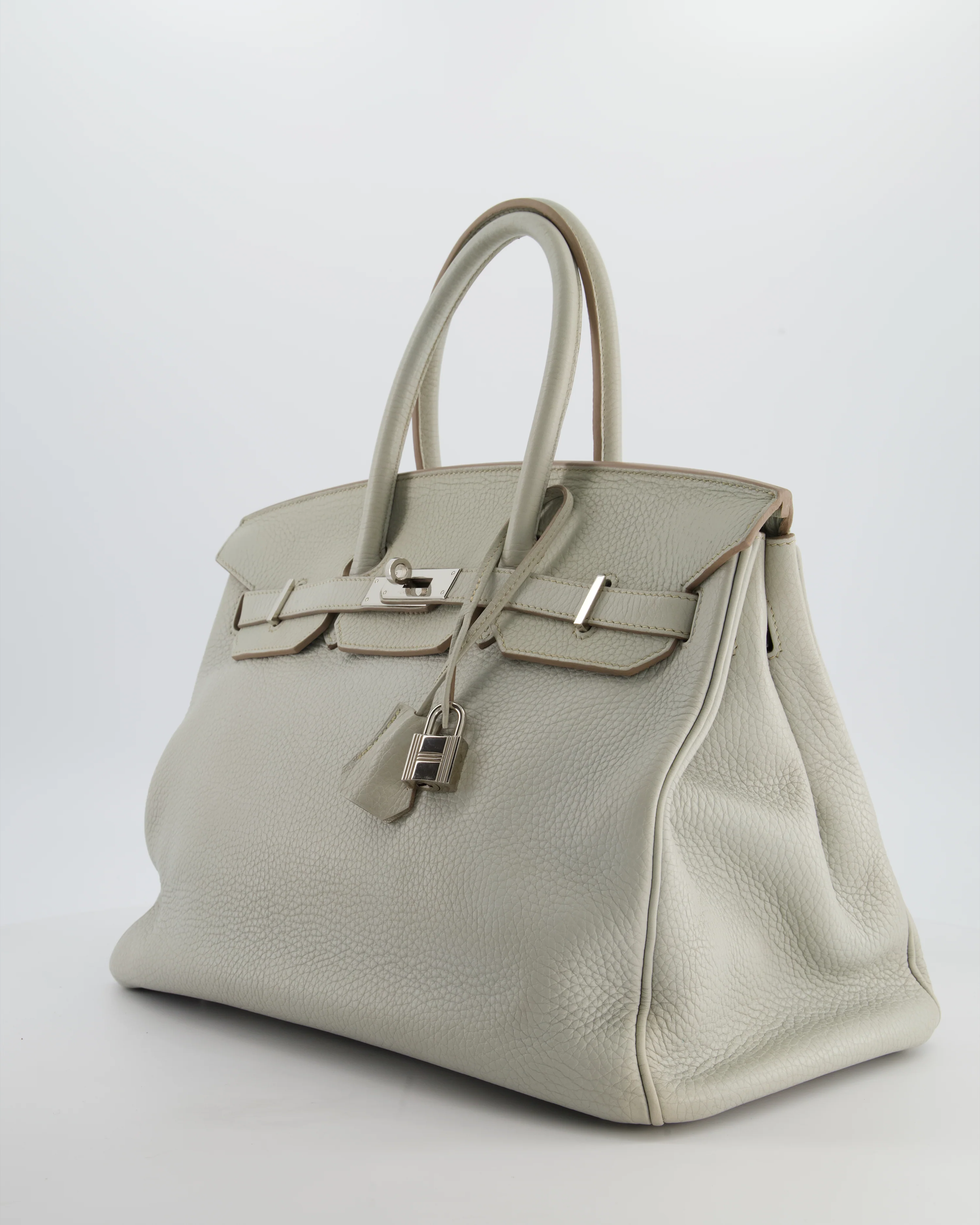 Hermès Birkin 35 Retourne Bag in Gris Perle Togo Leather with Palladium Hardware - Image 9