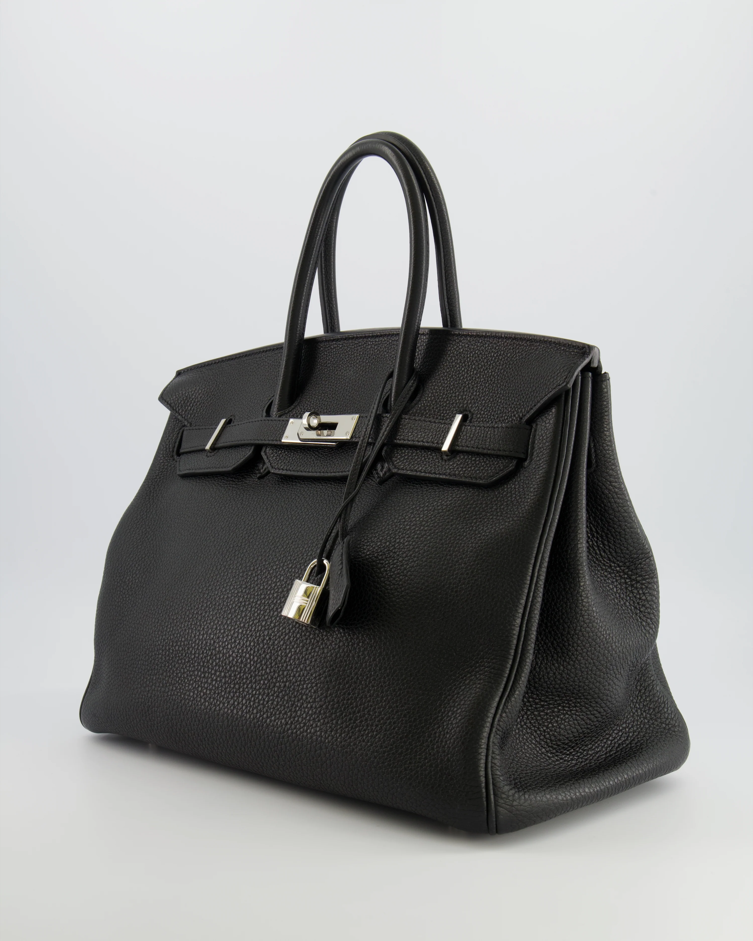 Hermès Birkin 35 Retourne Bag in Black Togo Leather with Palladium Hardware - Image 9