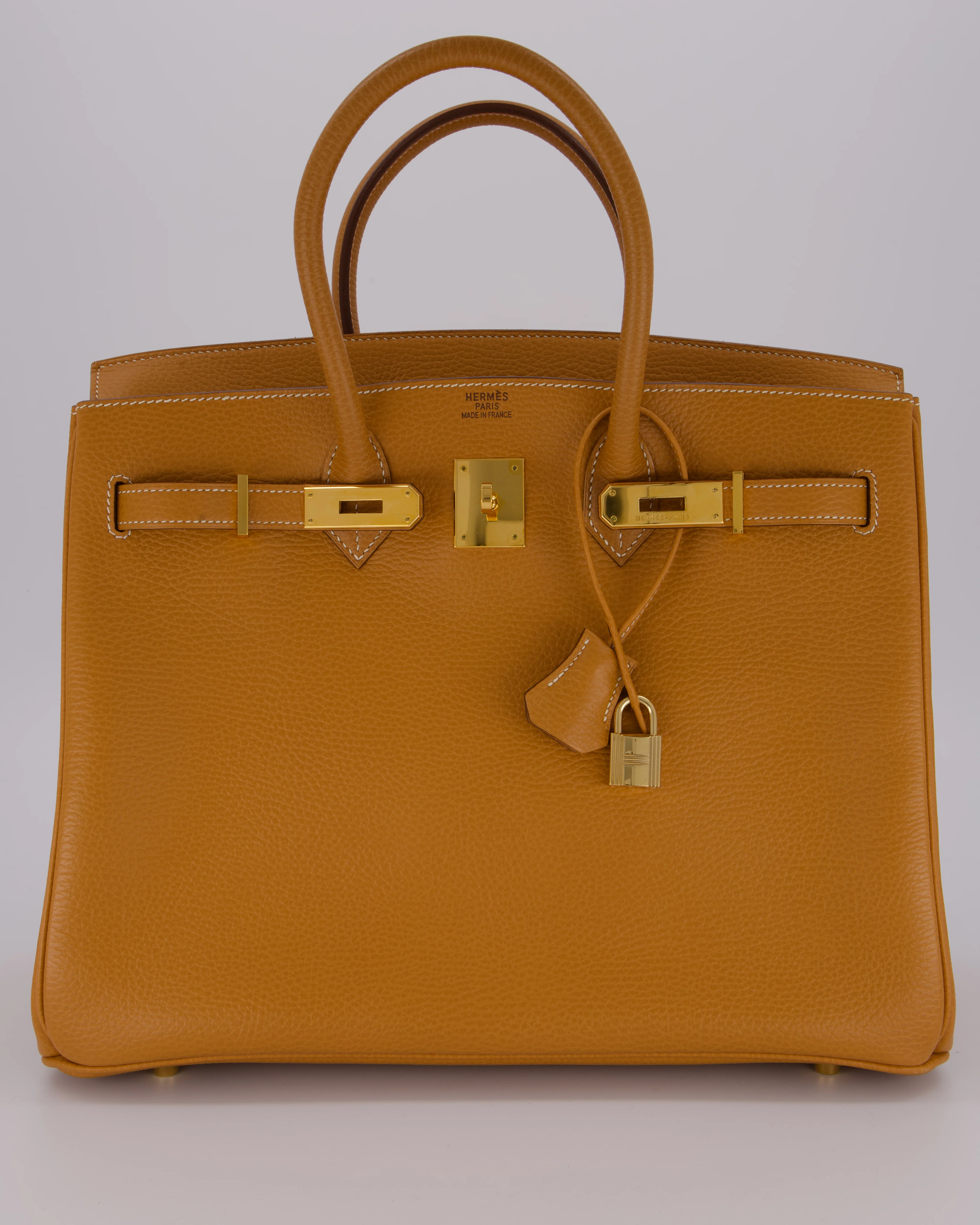 *VERY RARE* Hermès Vintage Birkin 35 Retourne Bag in Naturel Ardennes Leather With Gold Hardware - Image 2