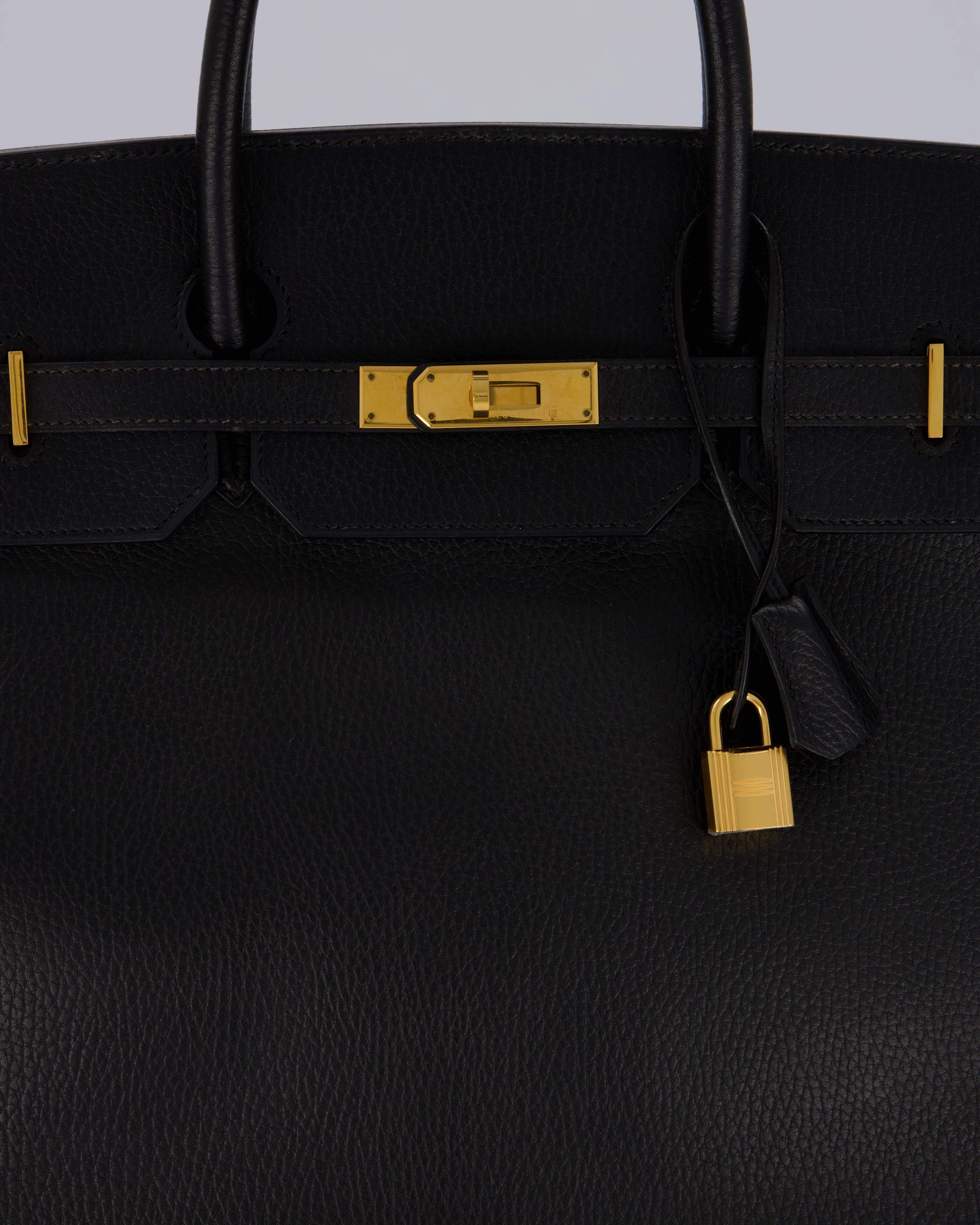 *RARE* Hermès Birkin 40 Retourne Bag in Black Ardennes Leather with Gold Hardware - Image 11