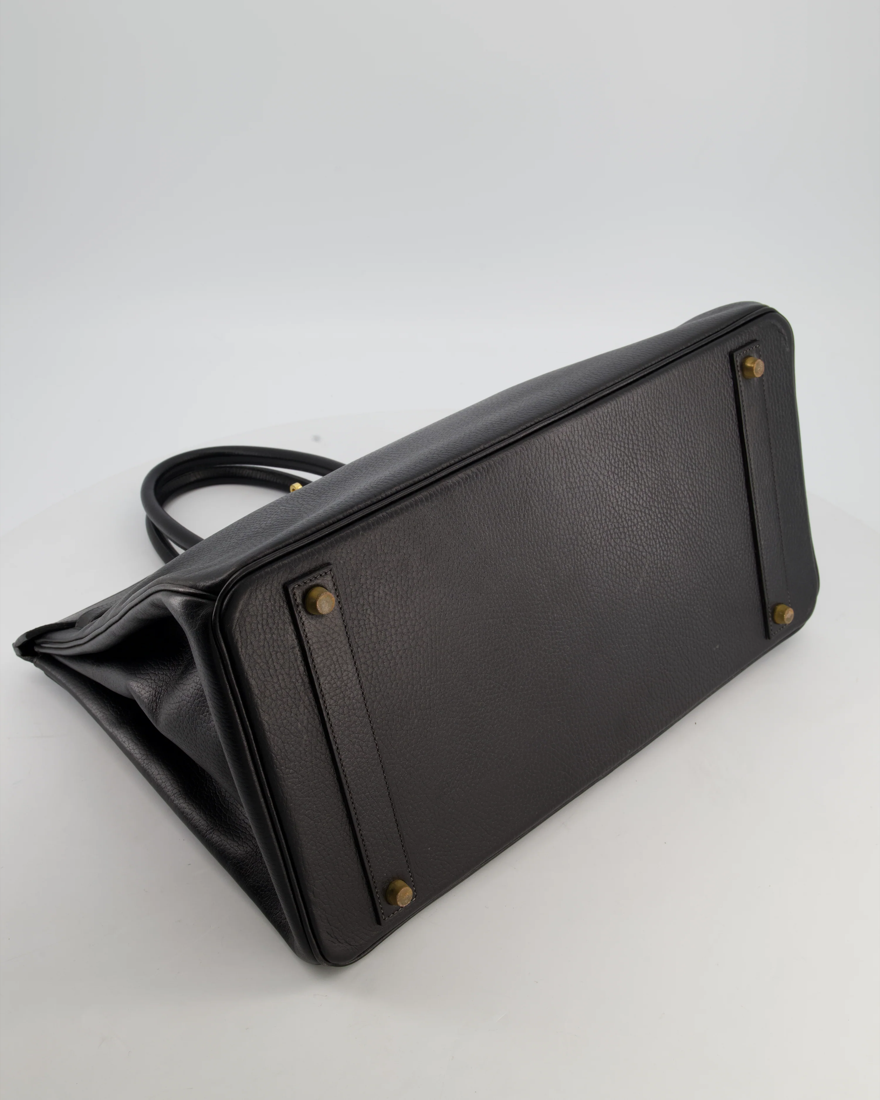 *RARE* Hermès Birkin 40 Retourne Bag in Black Ardennes Leather with Gold Hardware - Image 18