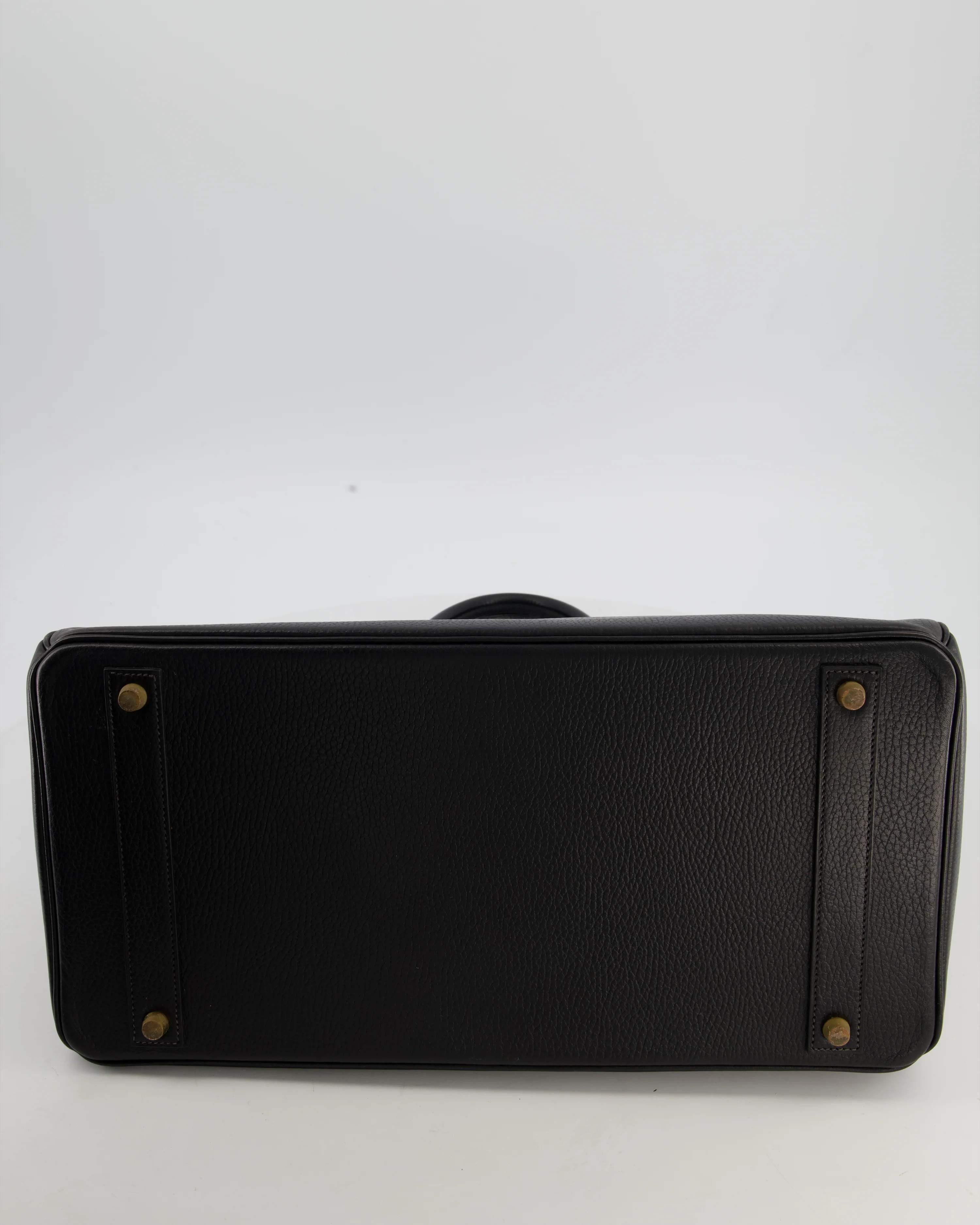 *RARE* Hermès Birkin 40 Retourne Bag in Black Ardennes Leather with Gold Hardware - Image 19