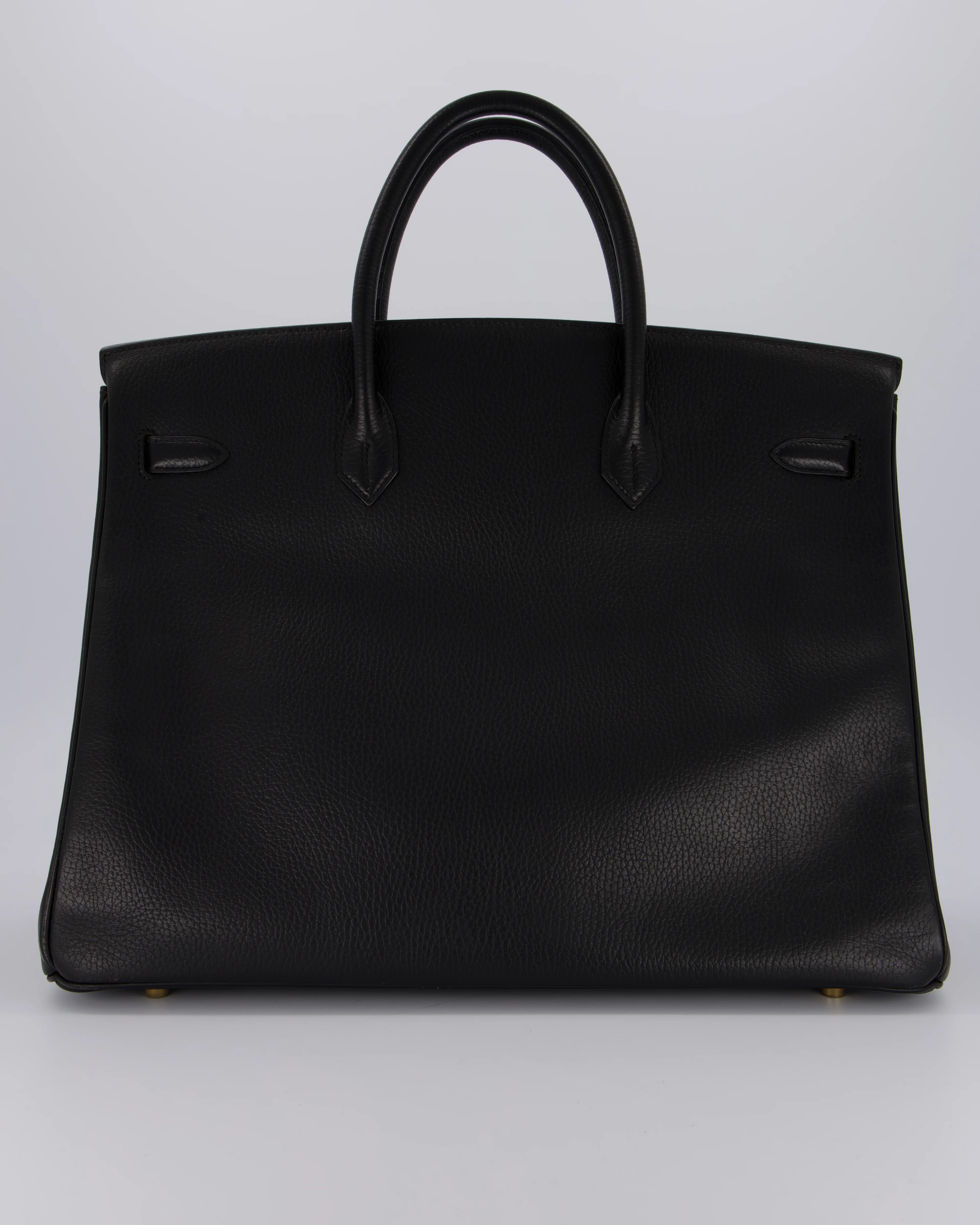 *RARE* Hermès Birkin 40 Retourne Bag in Black Ardennes Leather with Gold Hardware - Image 6