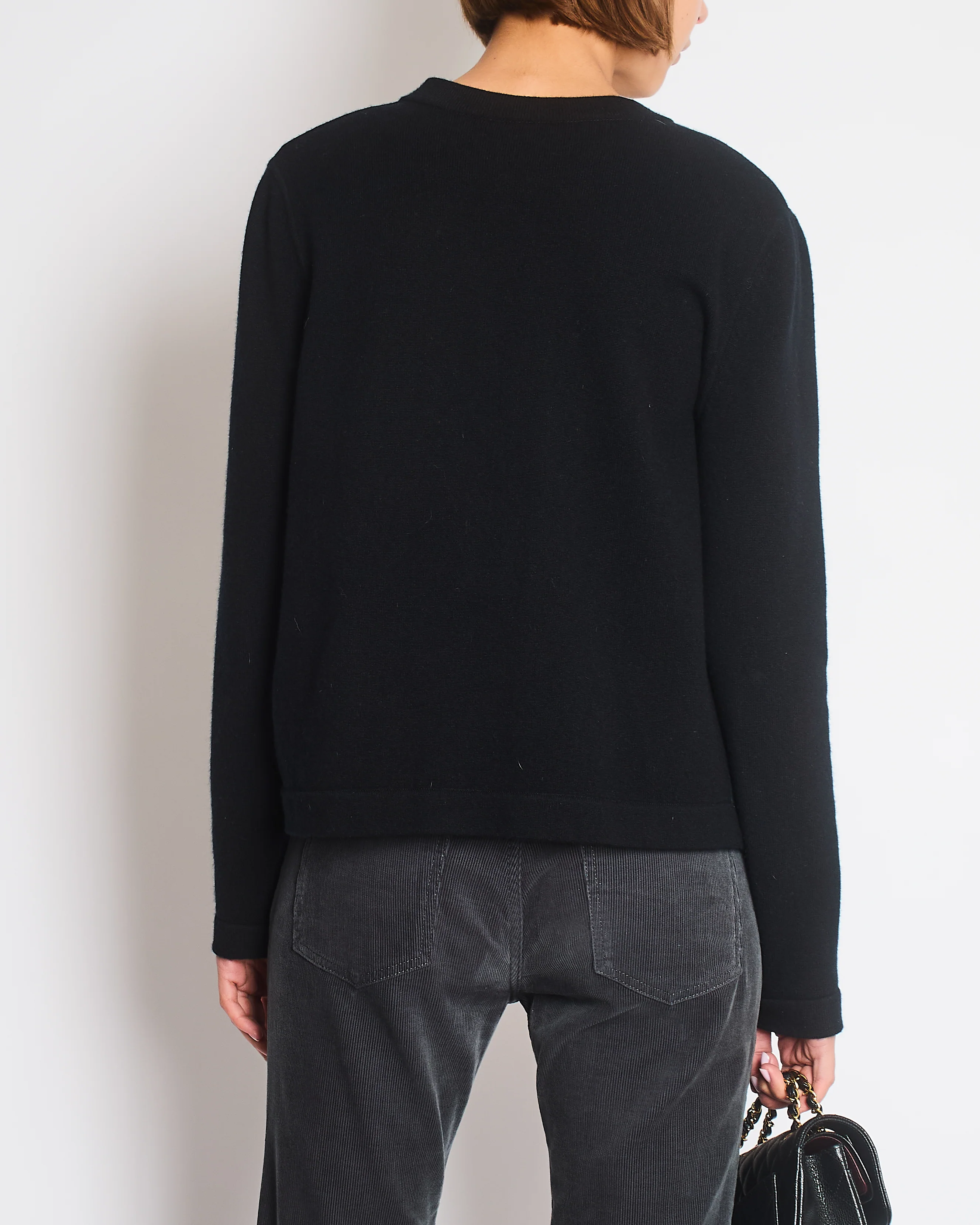 Hermès Black Clic Clac Two Piece Cardigan and Vest Set Size FR 40 (UK 12) - Image 4