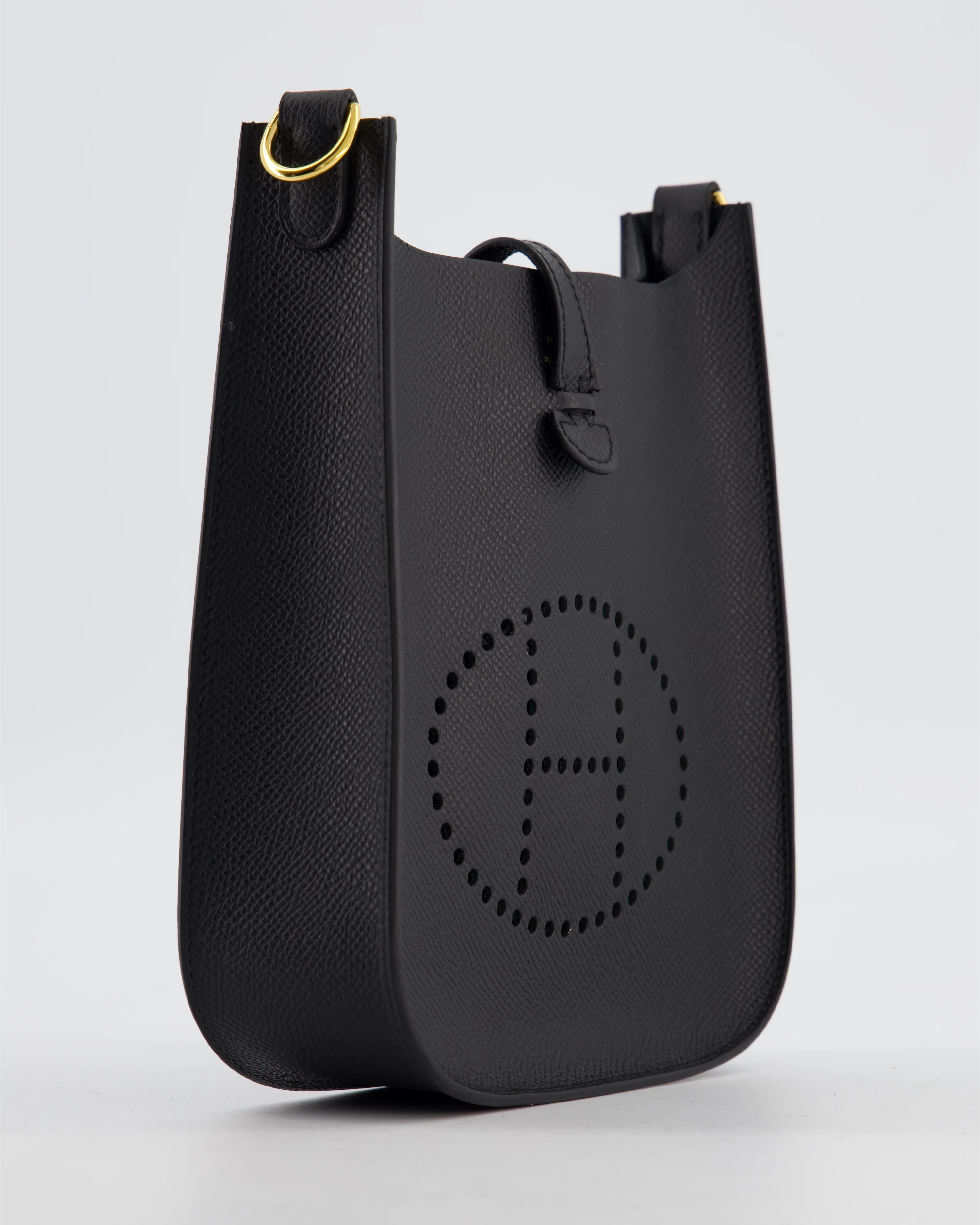 Hermès Black Mini Evelyne Sellier Bag in Epsom Leather with Gold Hardware - Image 10