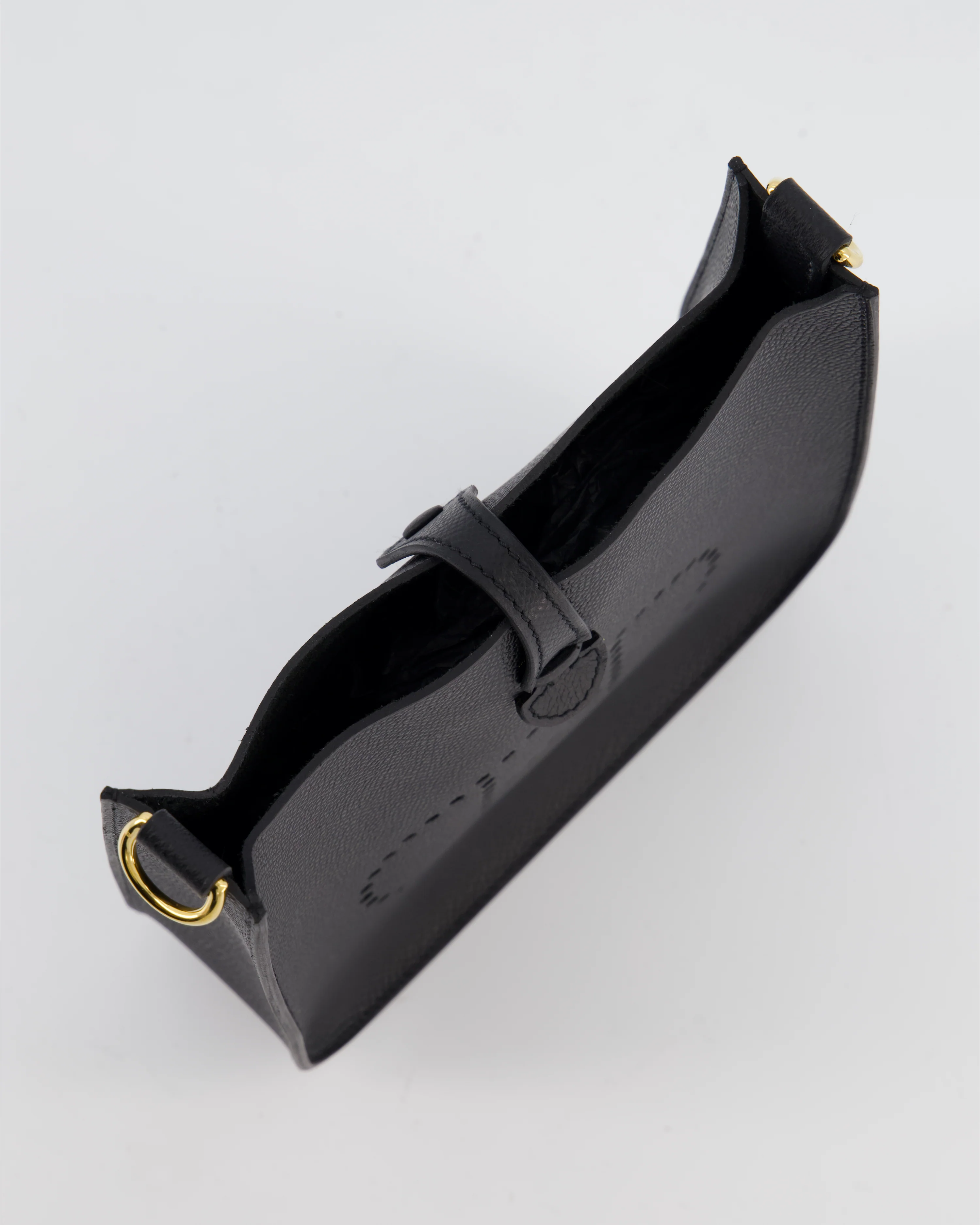 Hermès Black Mini Evelyne Sellier Bag in Epsom Leather with Gold Hardware - Image 14