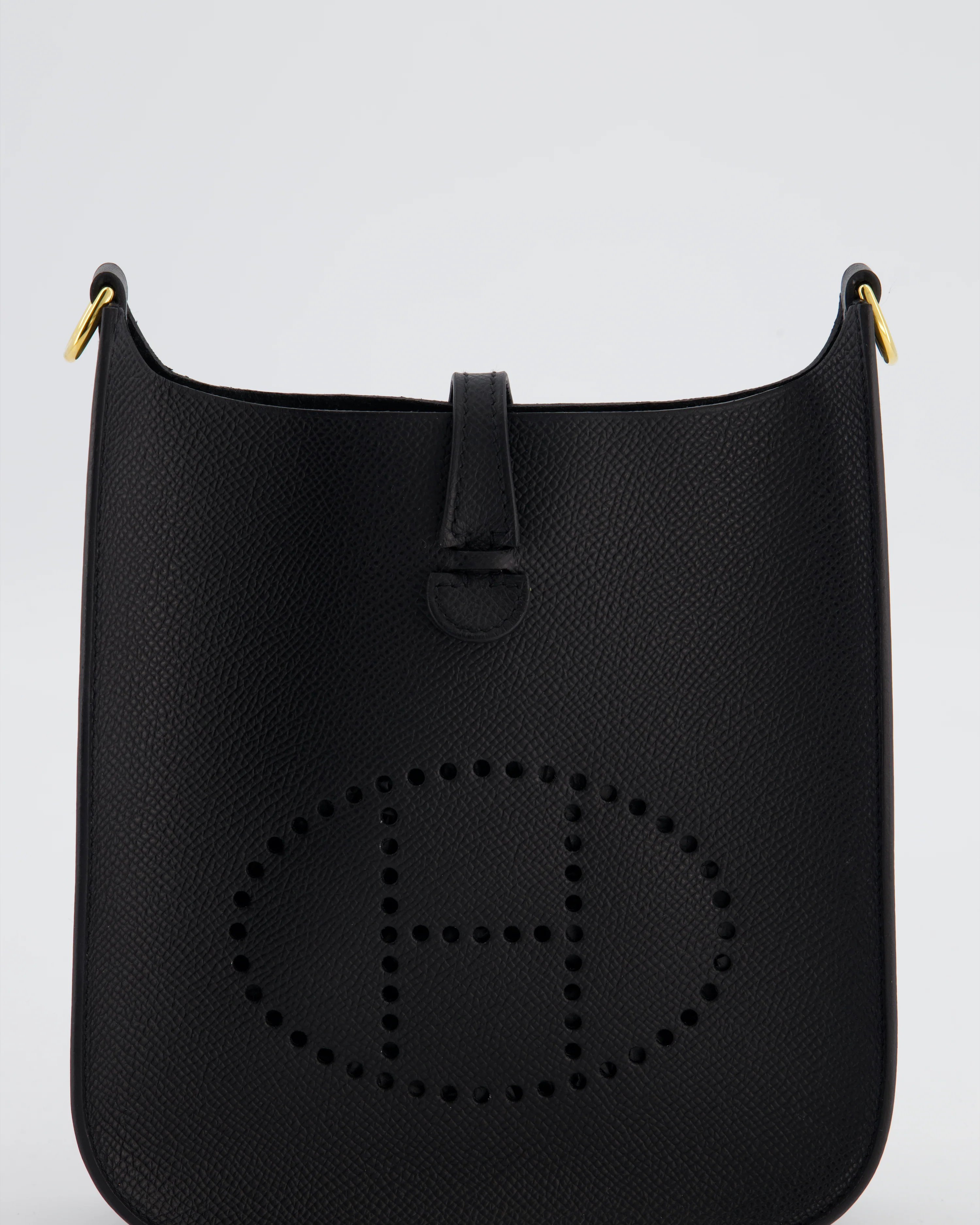 Hermès Black Mini Evelyne Sellier Bag in Epsom Leather with Gold Hardware - Image 16