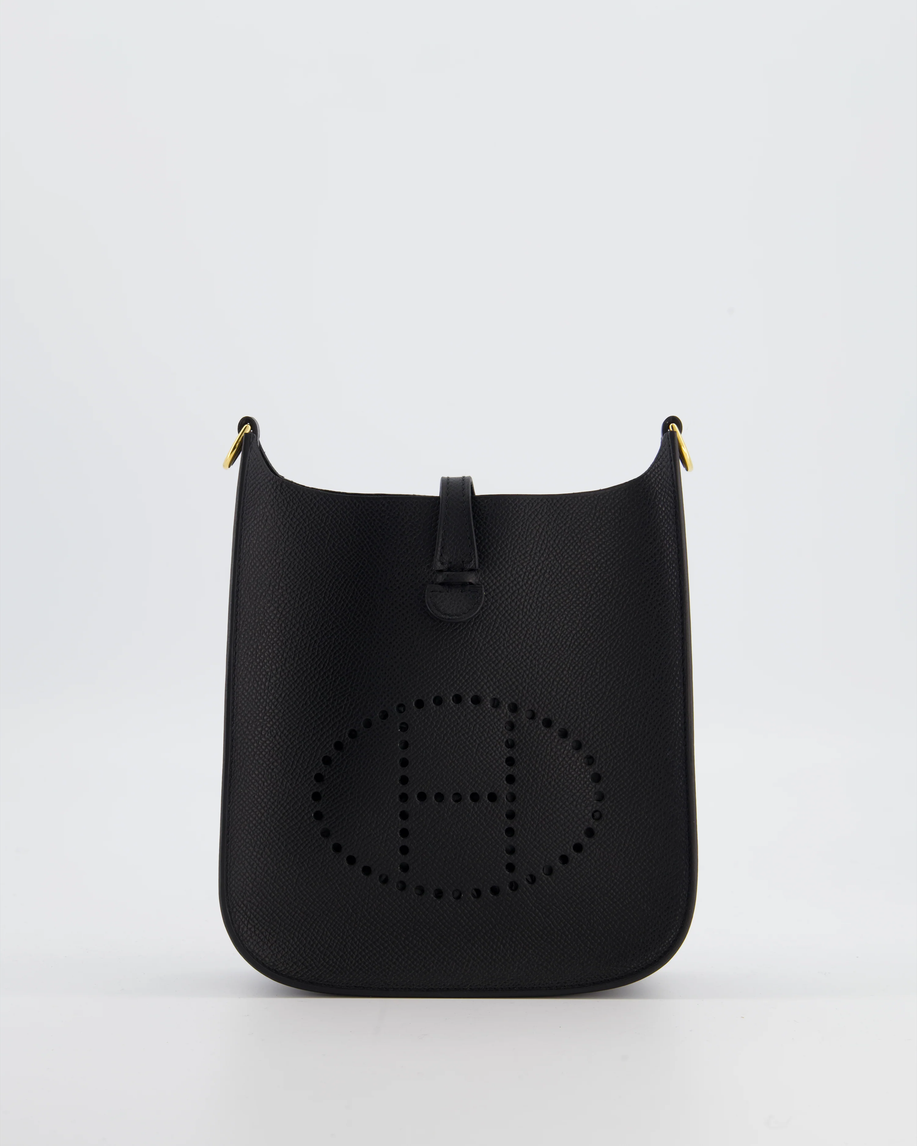 Hermès Black Mini Evelyne Sellier Bag in Epsom Leather with Gold Hardware - Image 2